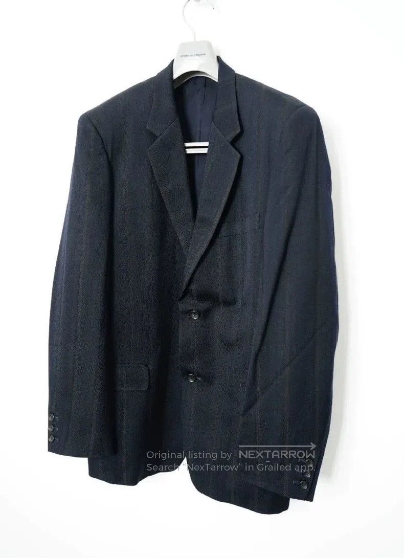 Yohji Yamamoto Yohji Yamamoto Wool Silk Blend Blazer. Size US XL / EU 56 / 4 - 2 Thumbnail