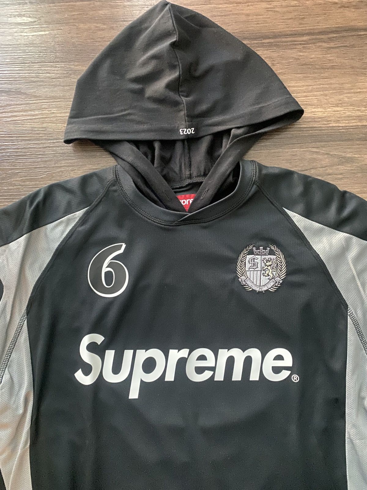 Supreme Supreme 23 Soccer Jersey Hoodie Size US S / EU 44-46 / 1 - 2 Thumbnail