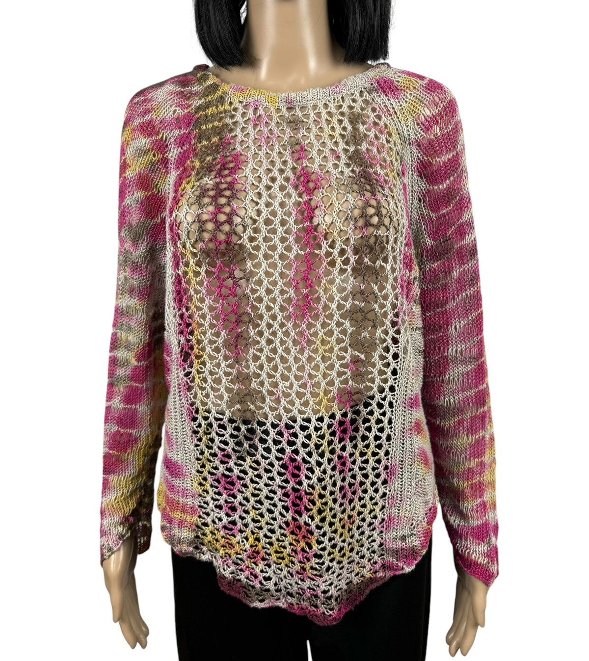 Zadig & Voltaire Zadig & Voltaire Linen Knit Mesh Jumper Multicolor size S Size S / US 4 / IT 40 - 2 Thumbnail