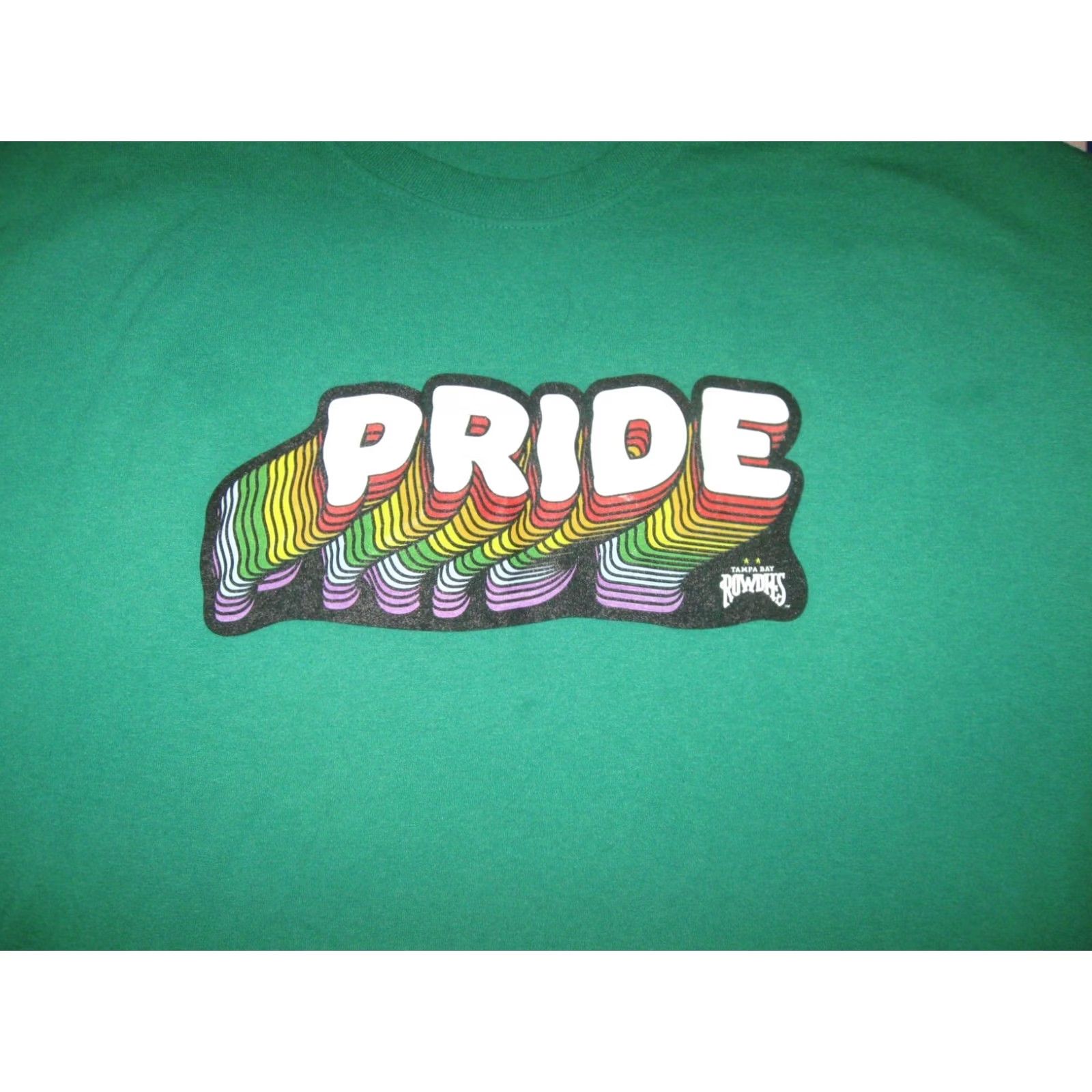 Port & Company TAMPA BAY Rowdies PRIDE Shirt Men 2XL Green logo Graphic Print Port & Company 2XL Adult Mens Size US XXL / EU 58 / 5 - 2 Thumbnail