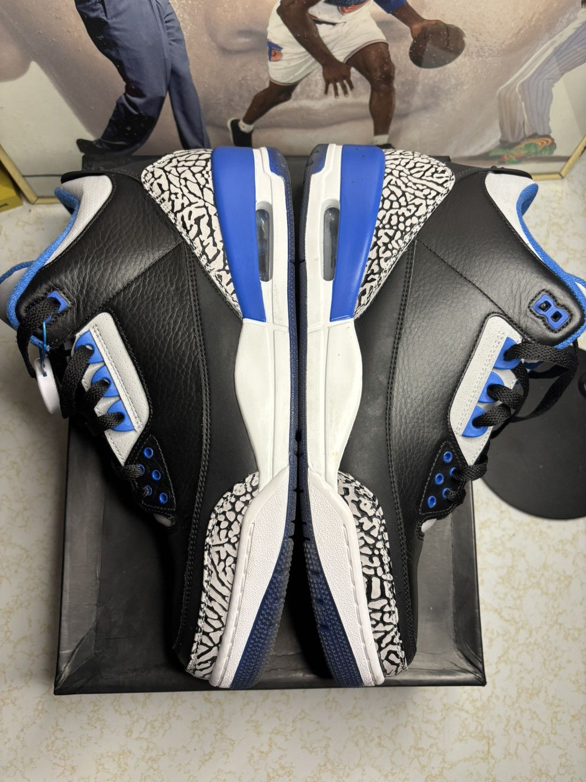 Jordan Brand Jordan Retro 3 ‘sport blue’ Size US 13 / EU 46 - 4 Thumbnail