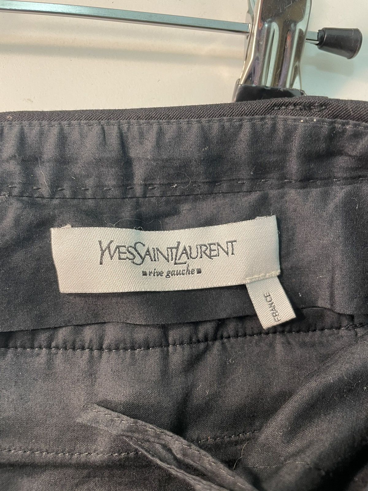 Yves Saint Laurent Vintage Yves Saint Laurent Black Wool Trousers Size 28”x30” Size 28" / US 6 / IT 42 - 4 Thumbnail