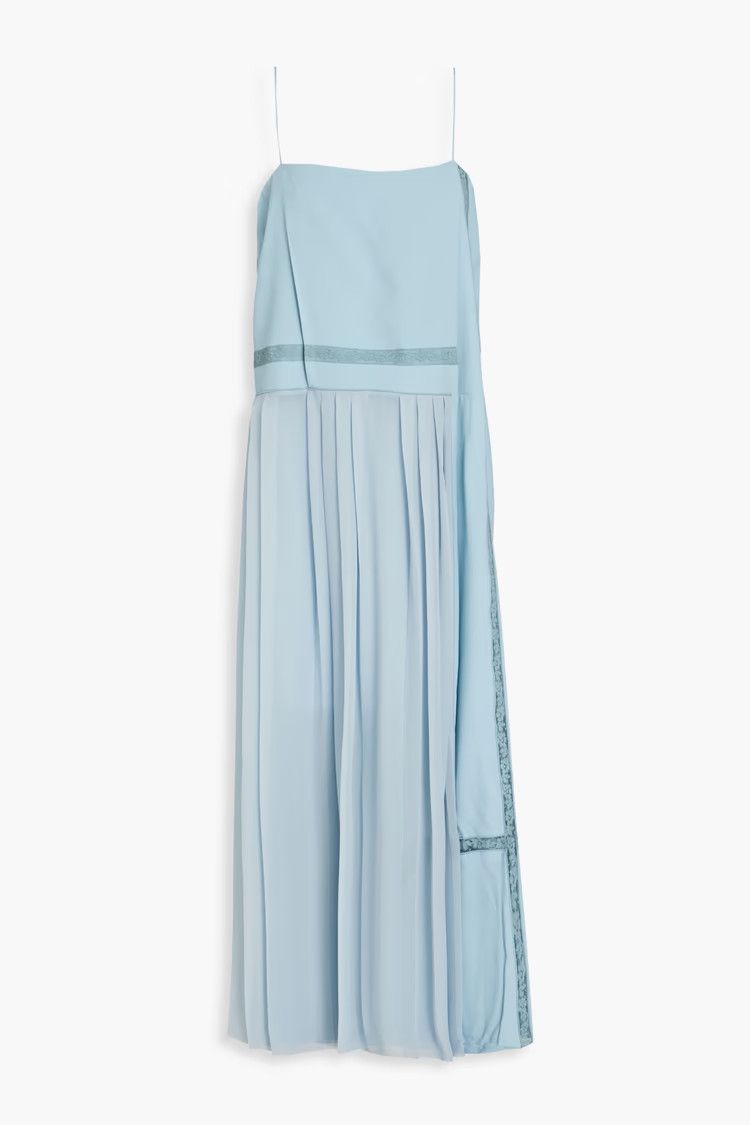 Chloe o1y0825 Midi Dress in Light Blue Size M / US 6-8 / IT 42-44 - 1 Thumbnail
