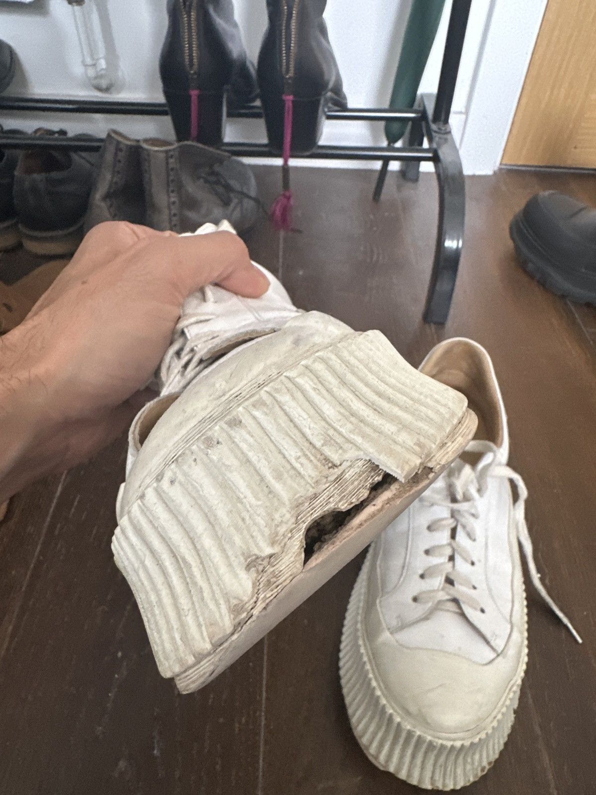 Jil Sander Jil sander Leather sneakers Vulcanized Rubber Sole Shoes Size US 11 / EU 44 - 8 Thumbnail
