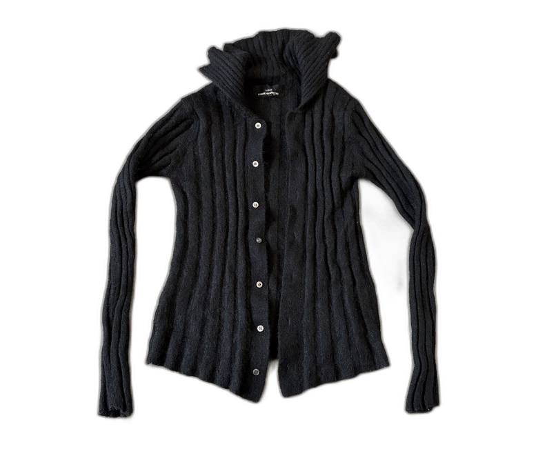 Comme des Garcons Comme des Garçons Black Cardigan Sweater Size M / US 6-8 / IT 42-44 - 1 Thumbnail