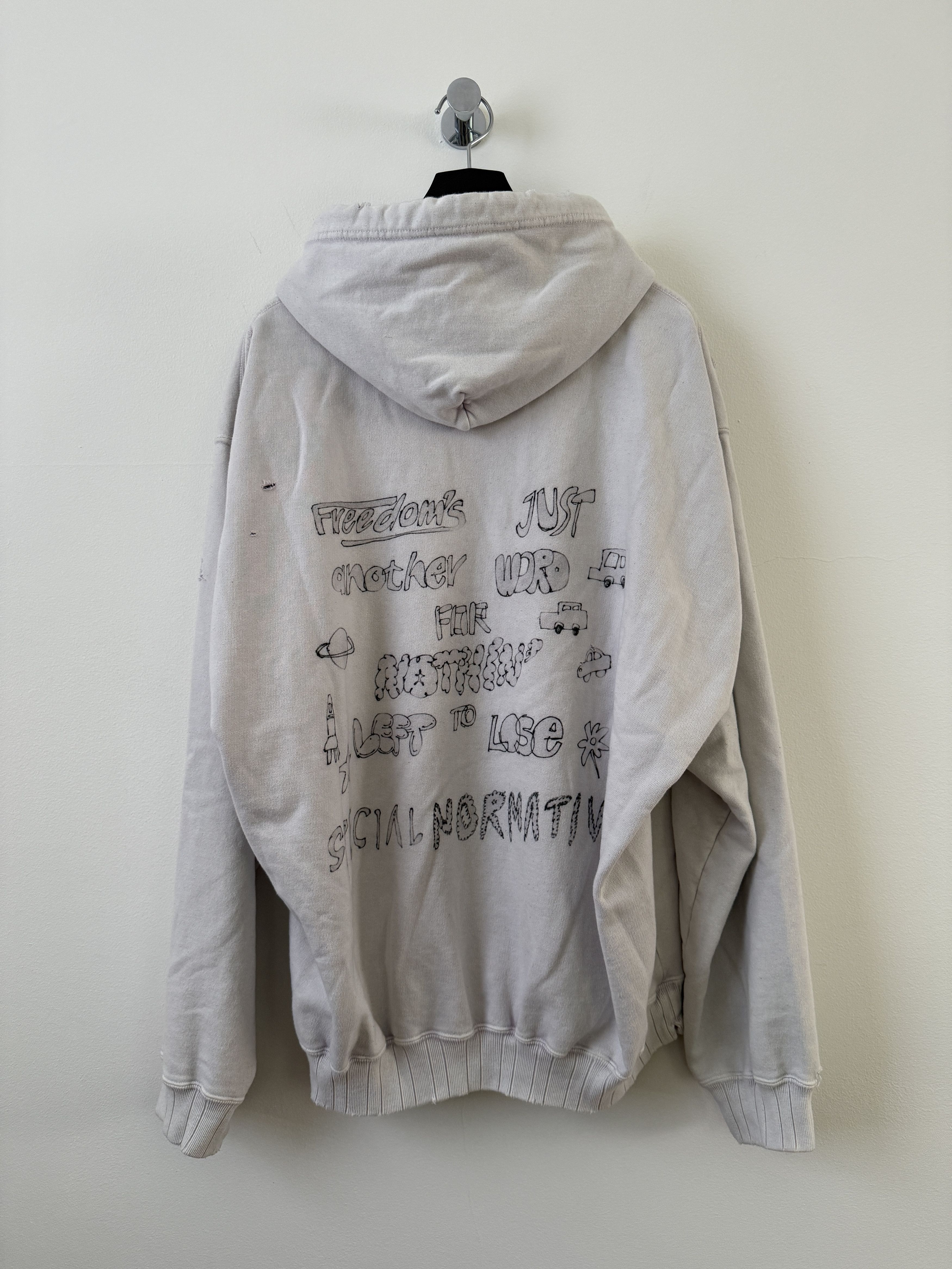 Maison MIHARA YASUHIRO Bleached Distressed Cat Hoodie Size US S / EU 44-46 / 1 - 2 Thumbnail