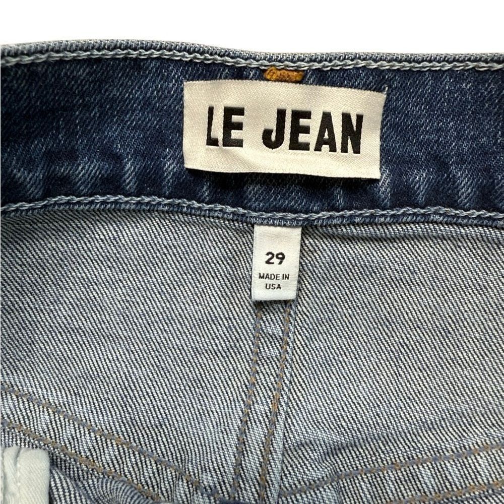 Jean NWT Le Jean Remy Flare High Rise Dark Wash Blue Size 29 Size 29" - 6 Thumbnail