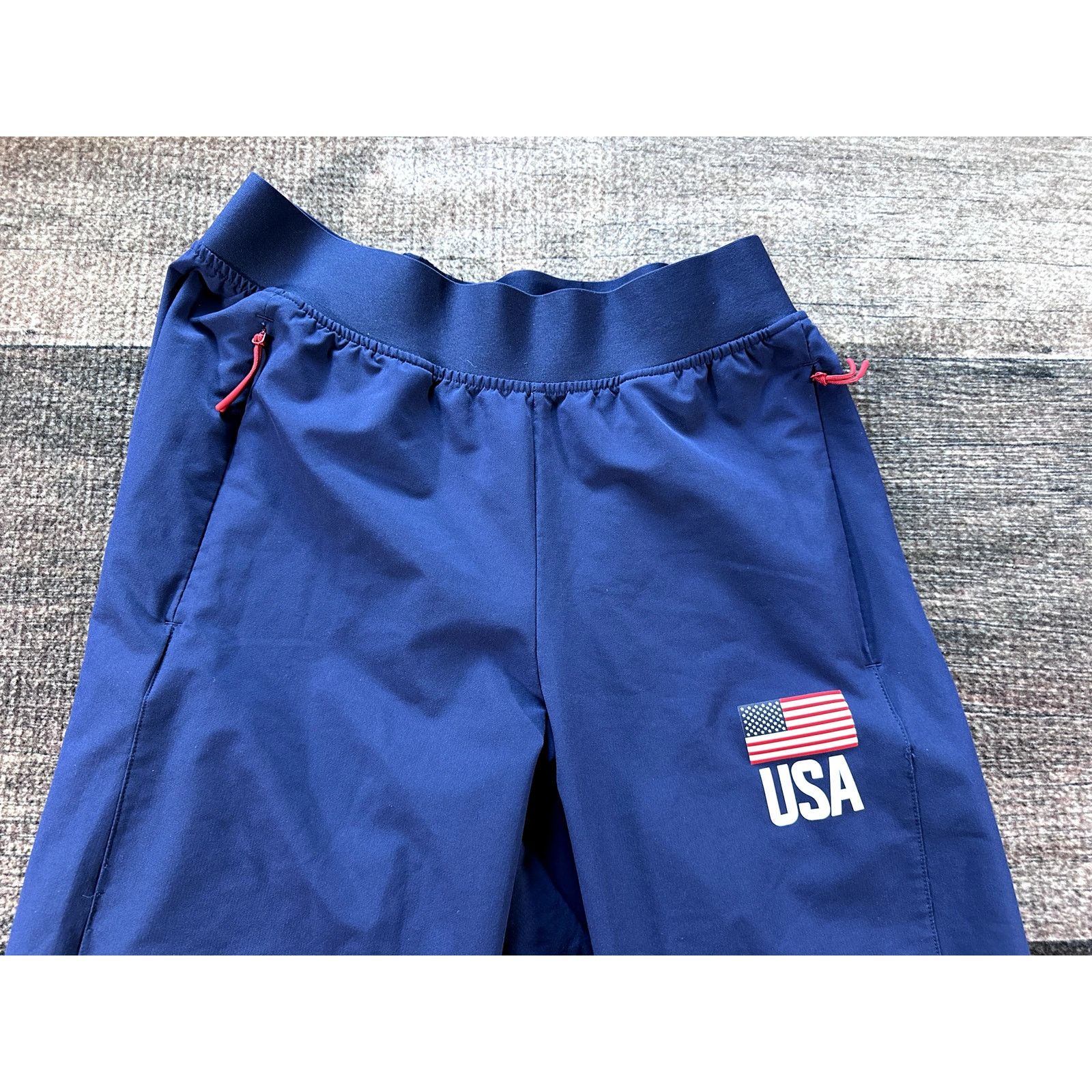 Adidas Adidas Womens USA National Volleyball Track Pants Blue Pants Size 32" / US 10 / IT 46 - 2 Thumbnail