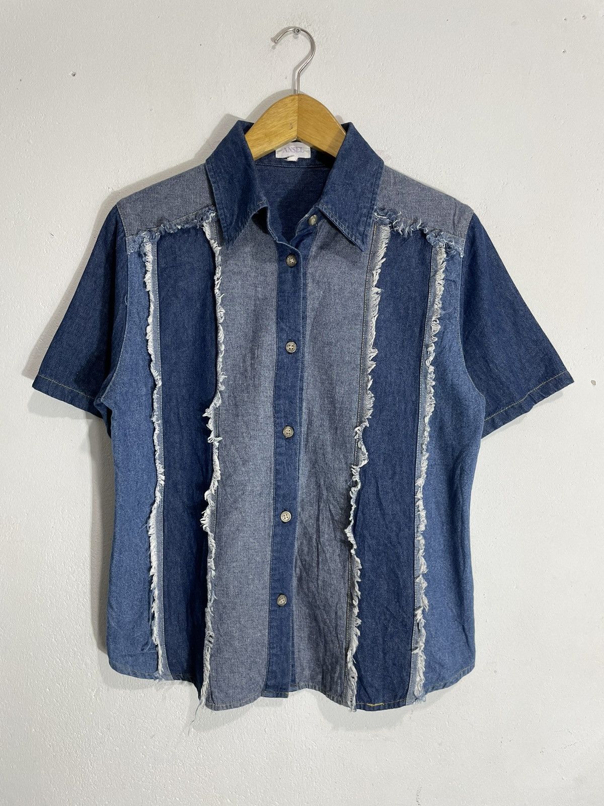 Yohji Yamamoto Undefined Distressed Shirt Hybrid Patchwork issey stye Size L / US 10 / IT 46 - 1 Thumbnail