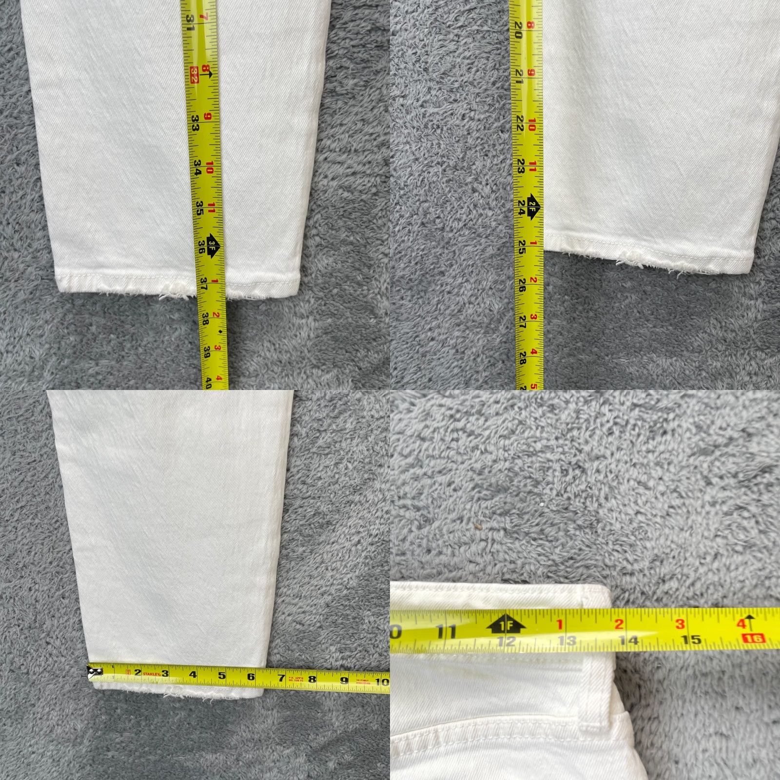 Abercrombie & Fitch Abercrombie & Fitch Jeans Womens 28 White Mom High Rise Curve Love Stretch Regular 5-Pocket Denim Inseam 25in Zipper Button Cotton Spandex Size 28" / US 6 / IT 42 - 8 Thumbnail