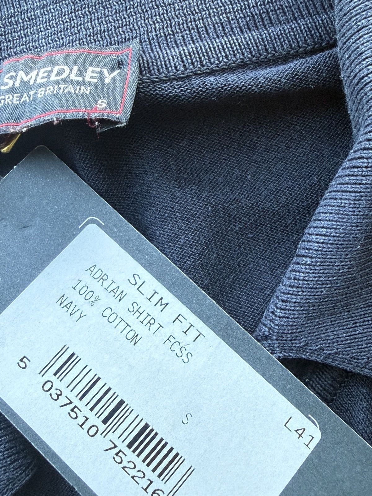 John Smedley John Smedley England Made Sea Island Cotton Mens Polo Shirt Size US S / EU 44-46 / 1 - 9 Thumbnail