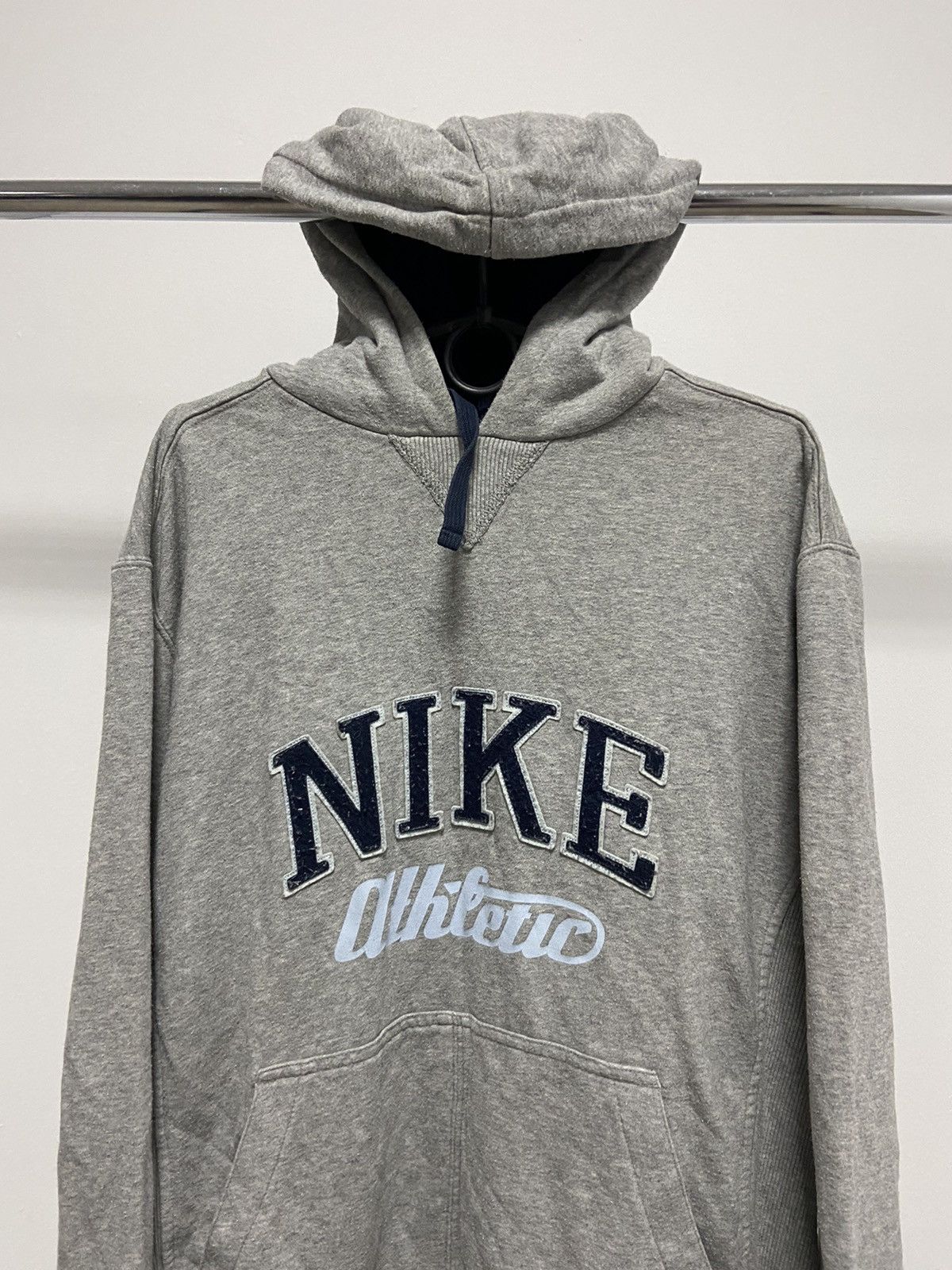 Nike × Vintage Nike Athletic Vintage Hoodie Big Logo Skateboarding Size US L / EU 52-54 / 3 - 2 Thumbnail