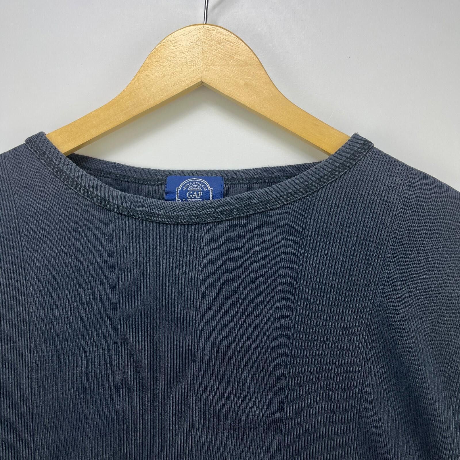 Gap Vintage 90s Gap Blank Sun Faded Black Shirt Medium Size US M / EU 48-50 / 2 - 3 Thumbnail