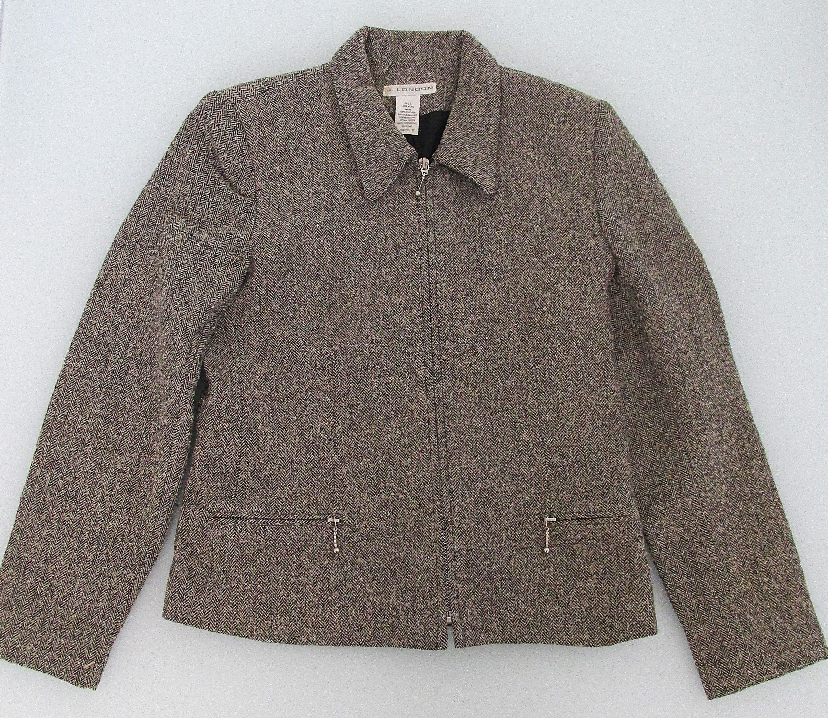 Other J. London Women's Wool Zipper Jacket/Blazer Size 6 Size M / US 6-8 / IT 42-44 - 1 Thumbnail