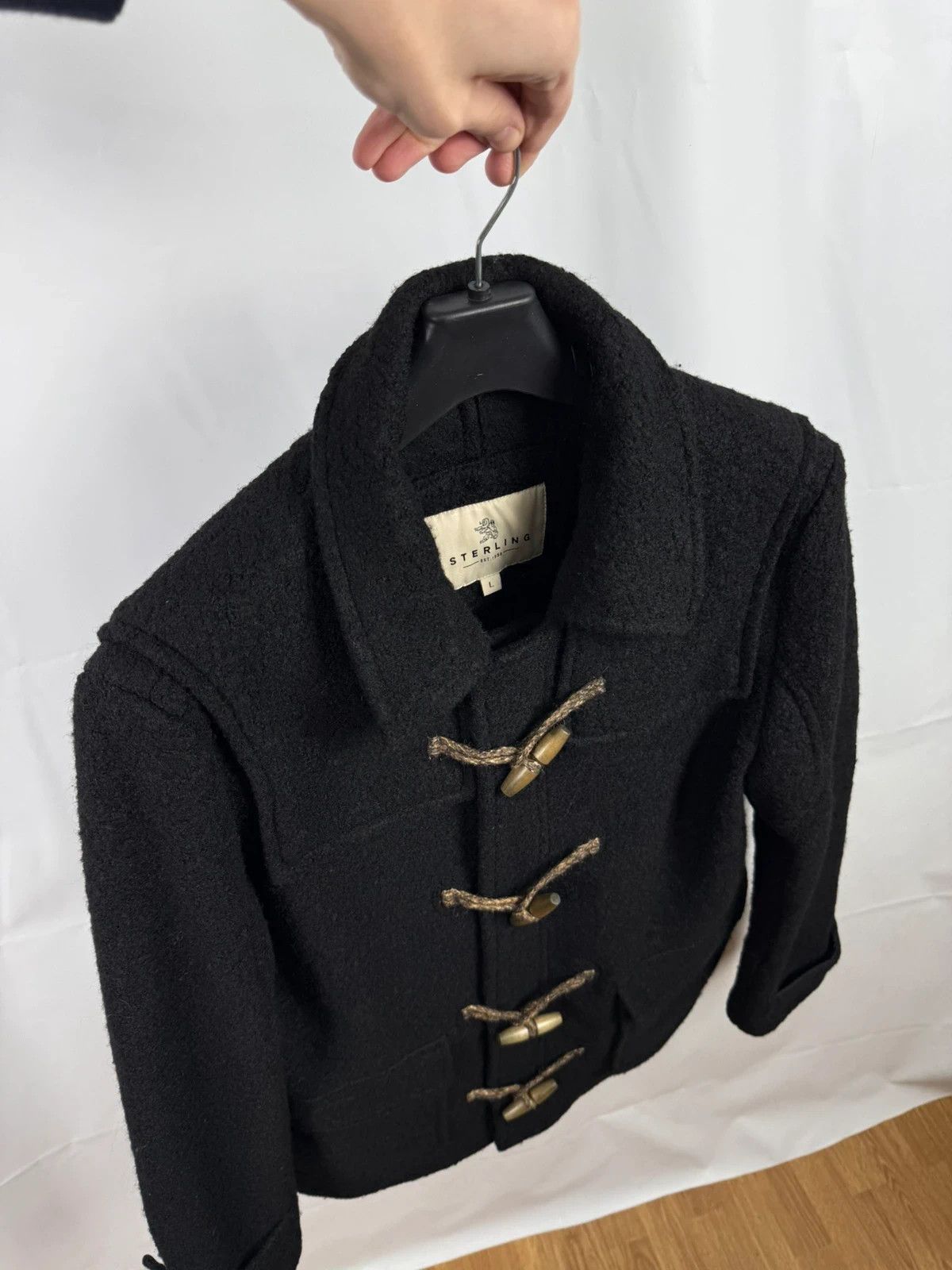 Other Sterling Est. 1958 Wool Duffle Coat Collared Men size L Size US L / EU 52-54 / 3 - 8 Thumbnail