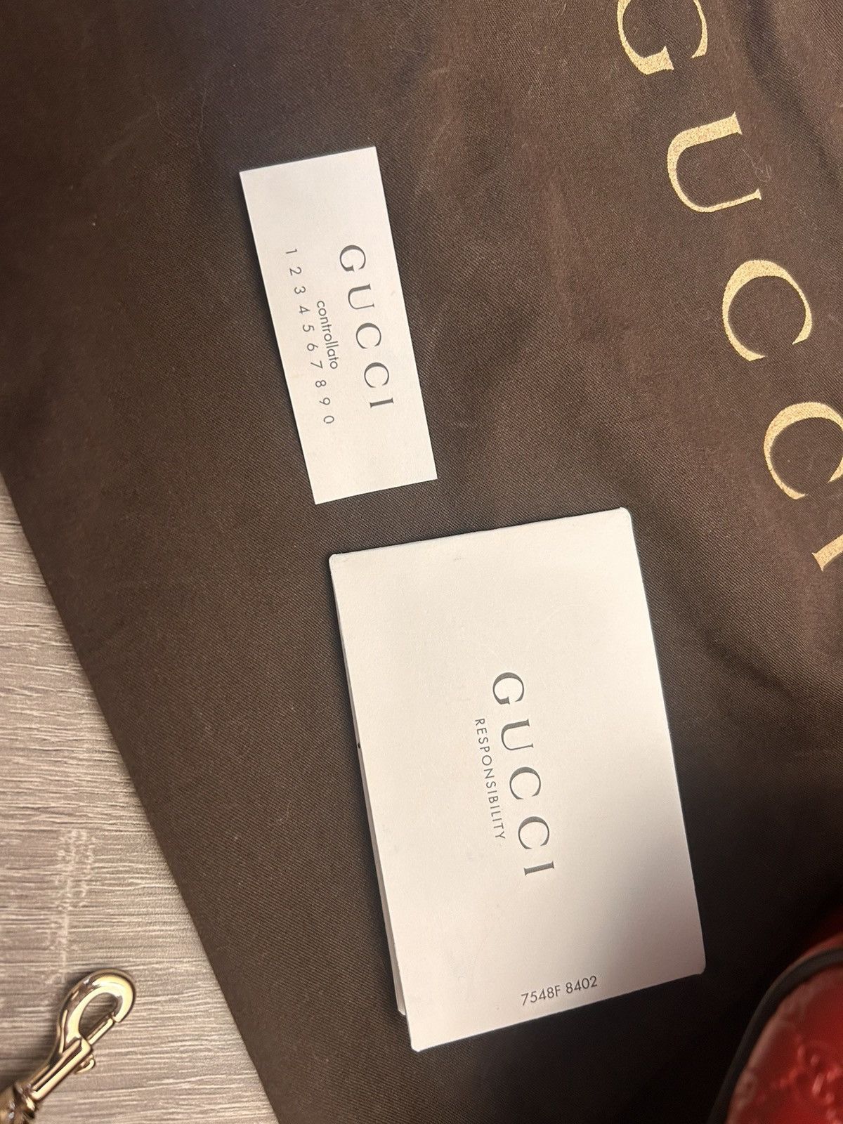 Gucci GUCCI GG LOGO LEATHER S/M SATCHEL BAG Size ONE SIZE - 7 Thumbnail