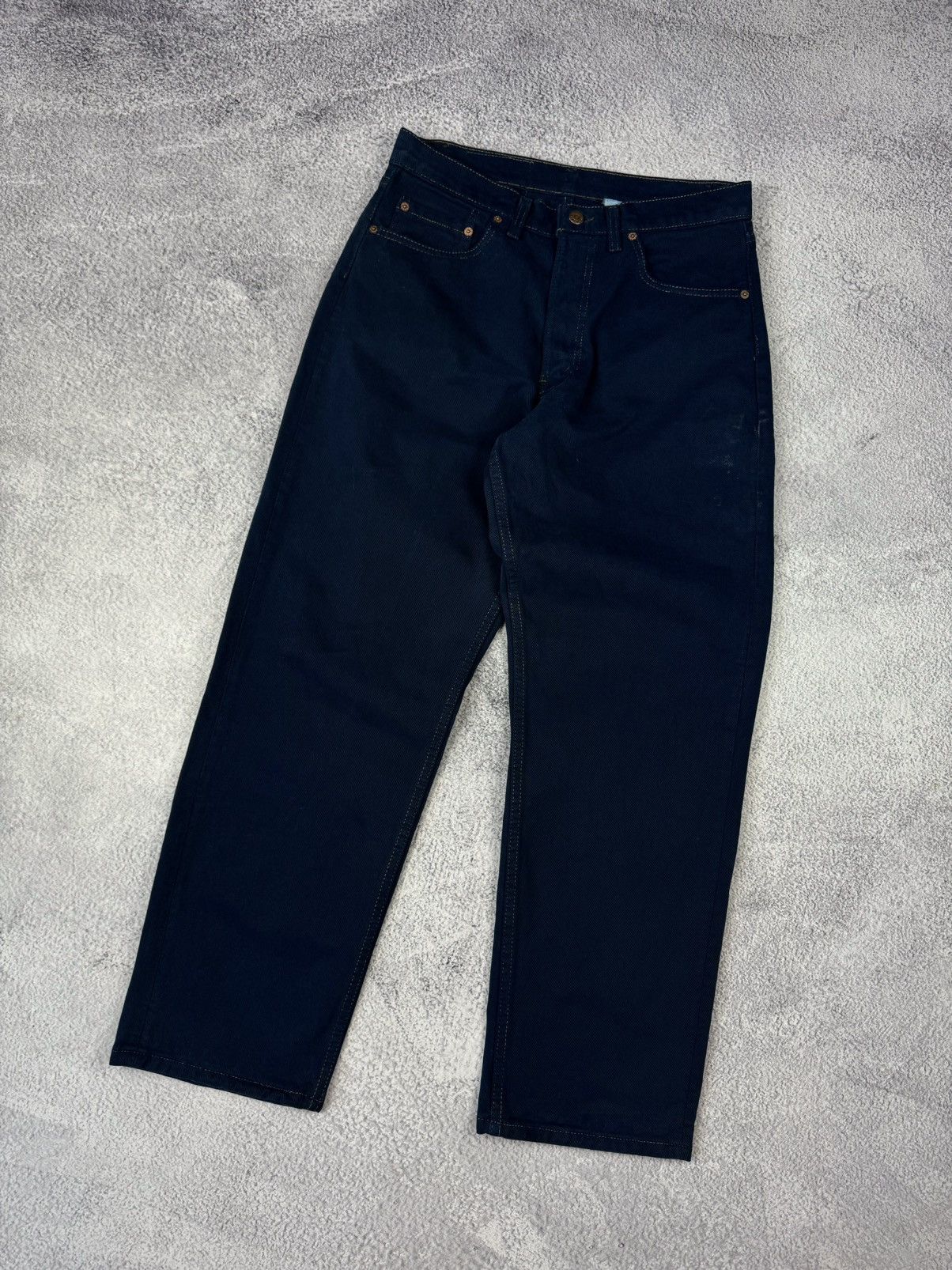 Levi's × Vintage Levis 554 Vintage Made In USA Blue Jeans Size US 33 - 1 Thumbnail