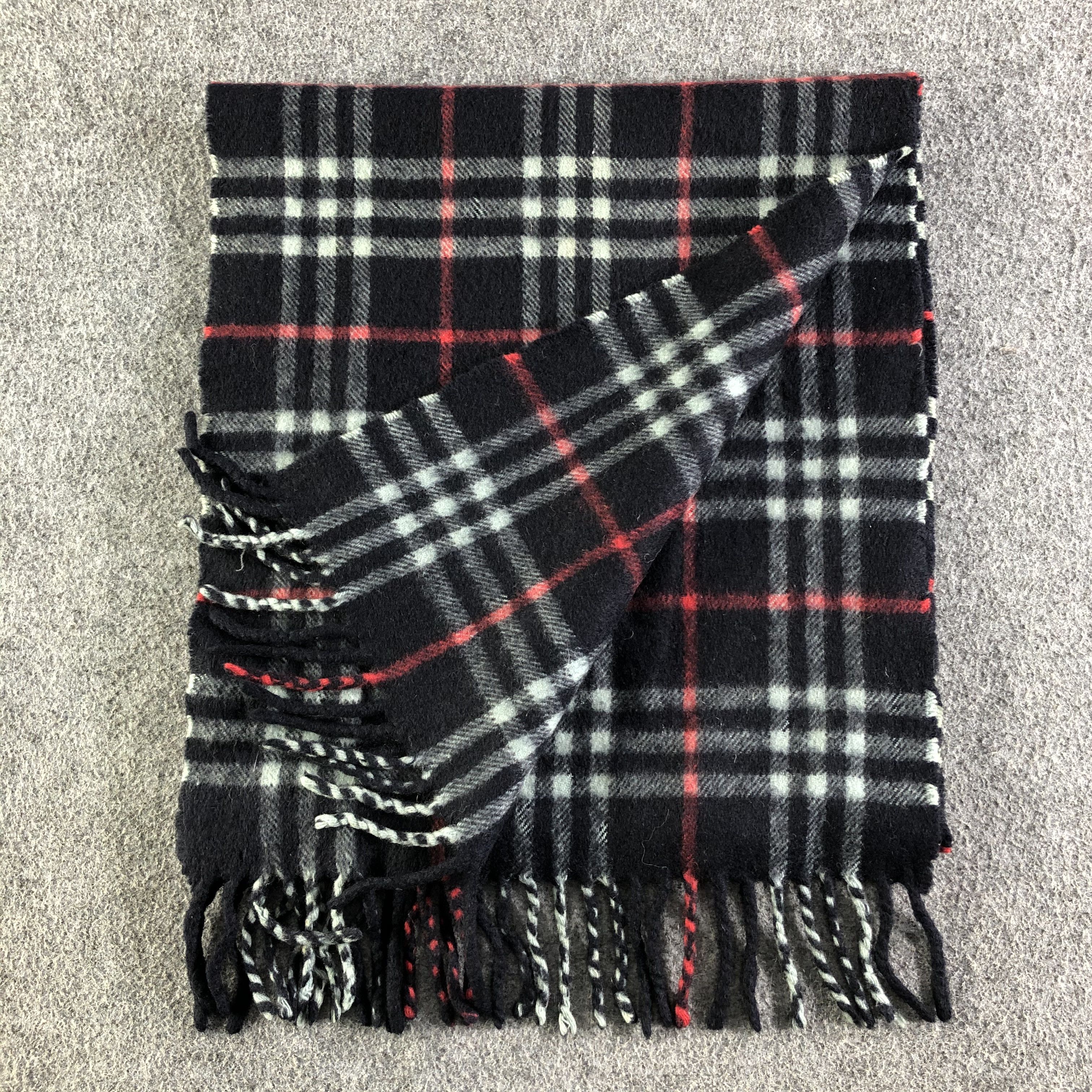 Burberry Burberrys Cashmere Scarf / Muffler / Neckwear P298 Size ONE SIZE - 9 Thumbnail