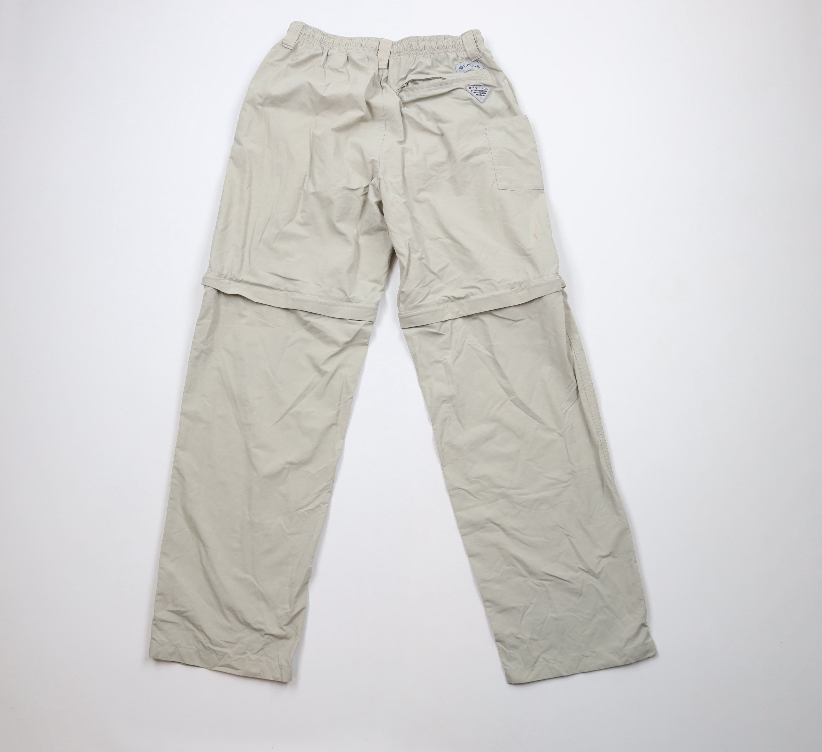 Columbia × Vintage Columbia PFG Lined Wide Leg Convertible Pants Shorts Beige Size US 34 / EU 50 - 9 Thumbnail