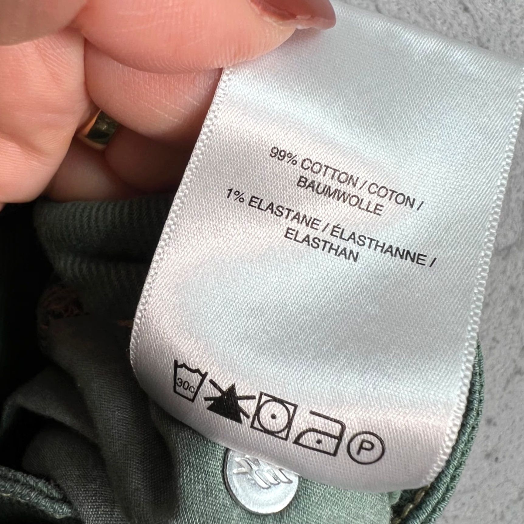 Silver Jeans Co. Silver Jeans Co. Womens Jeans 26 x 29 Green Carpenter Relaxed Fit 5-Pocket Denim Cotton Blend Vintage No Size 30" / US 8 / IT 44 - 5 Thumbnail