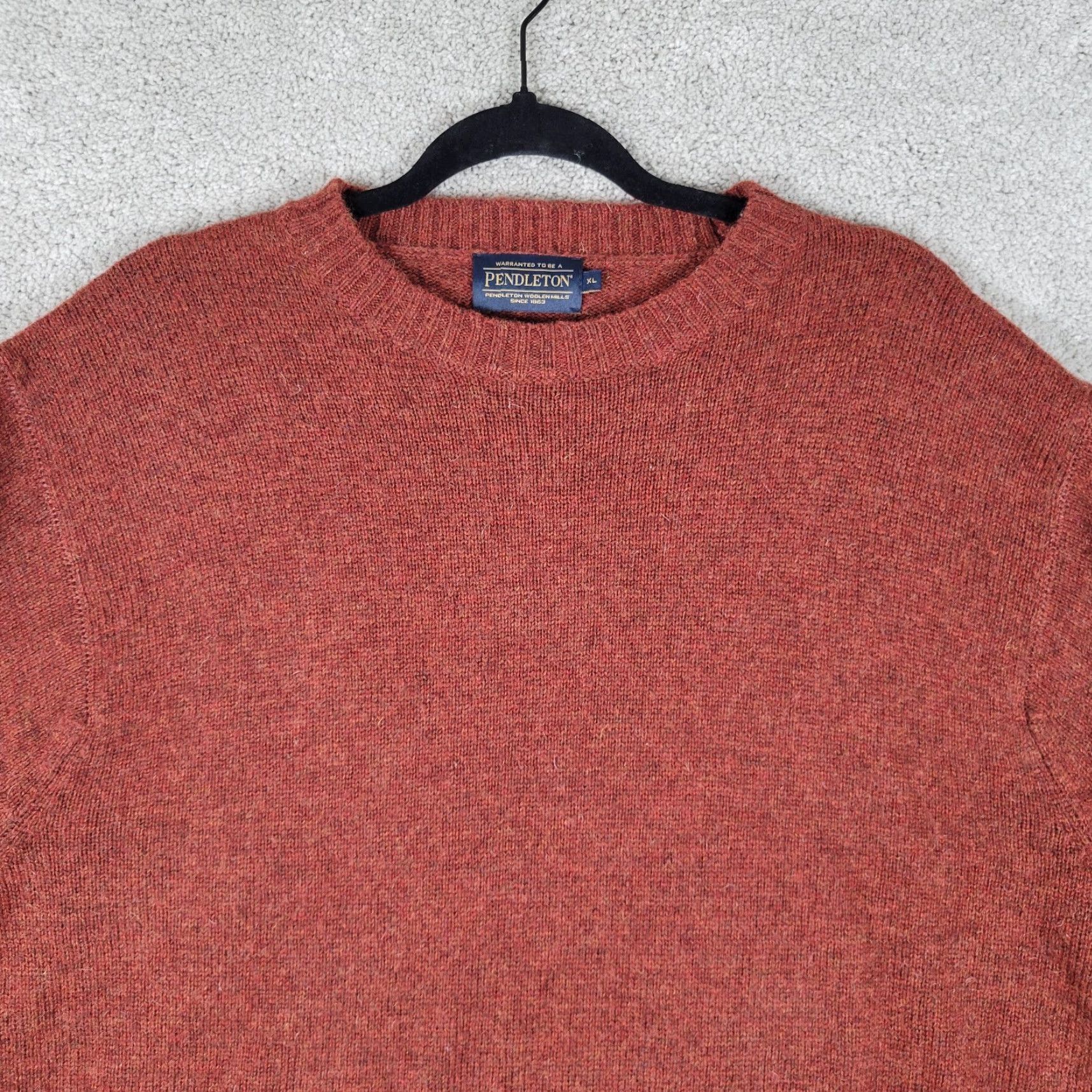 Pendleton Pendleton Sweater XL Red Wool Crew Neck Pullover Men Vintage No Size US XL / EU 56 / 4 - 2 Thumbnail