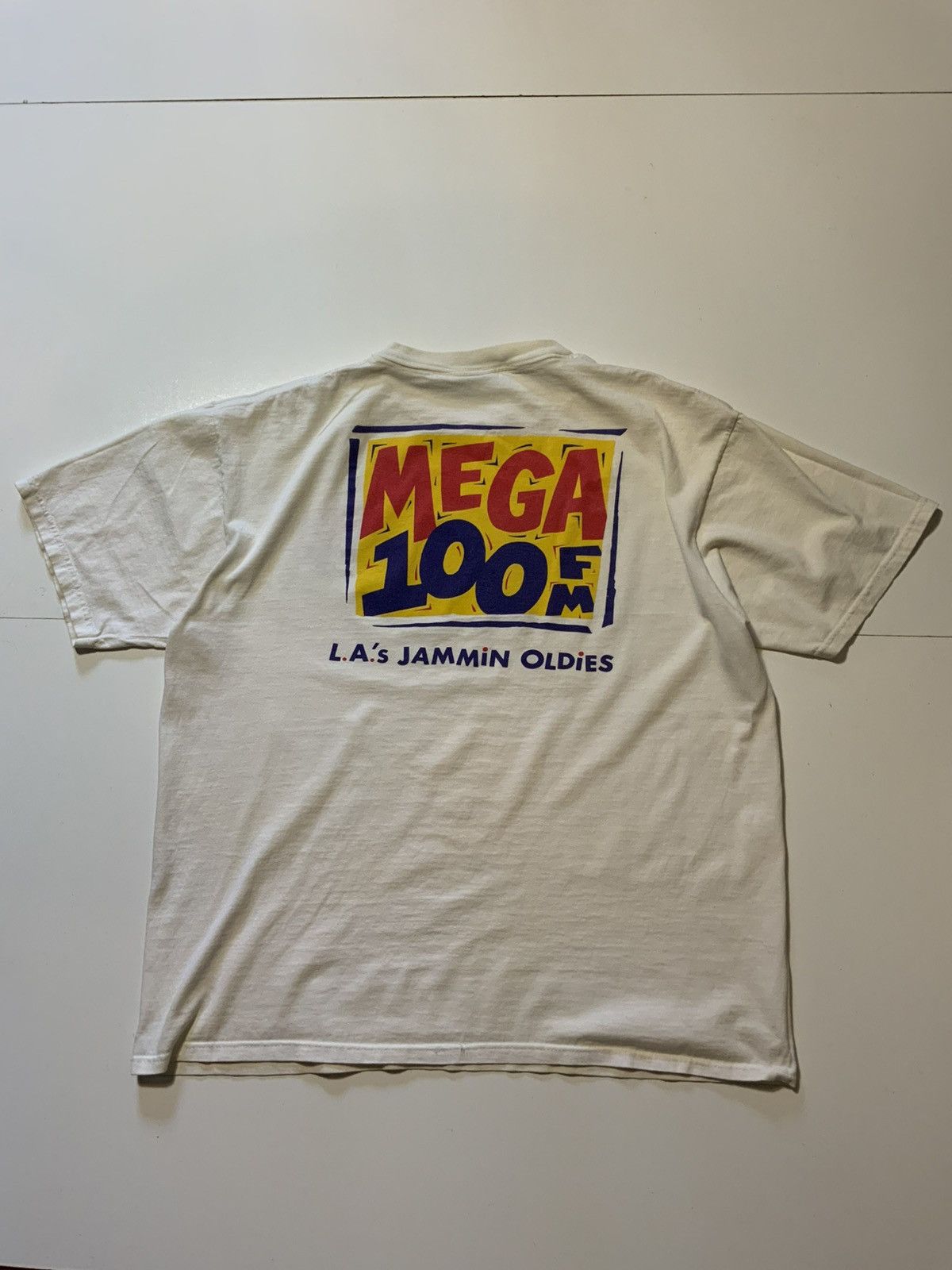 Vintage KCMG 100 FM Los Angeles Jammin Oldies Radio Station T-Shirt Size US XL / EU 56 / 4 - 3 Thumbnail