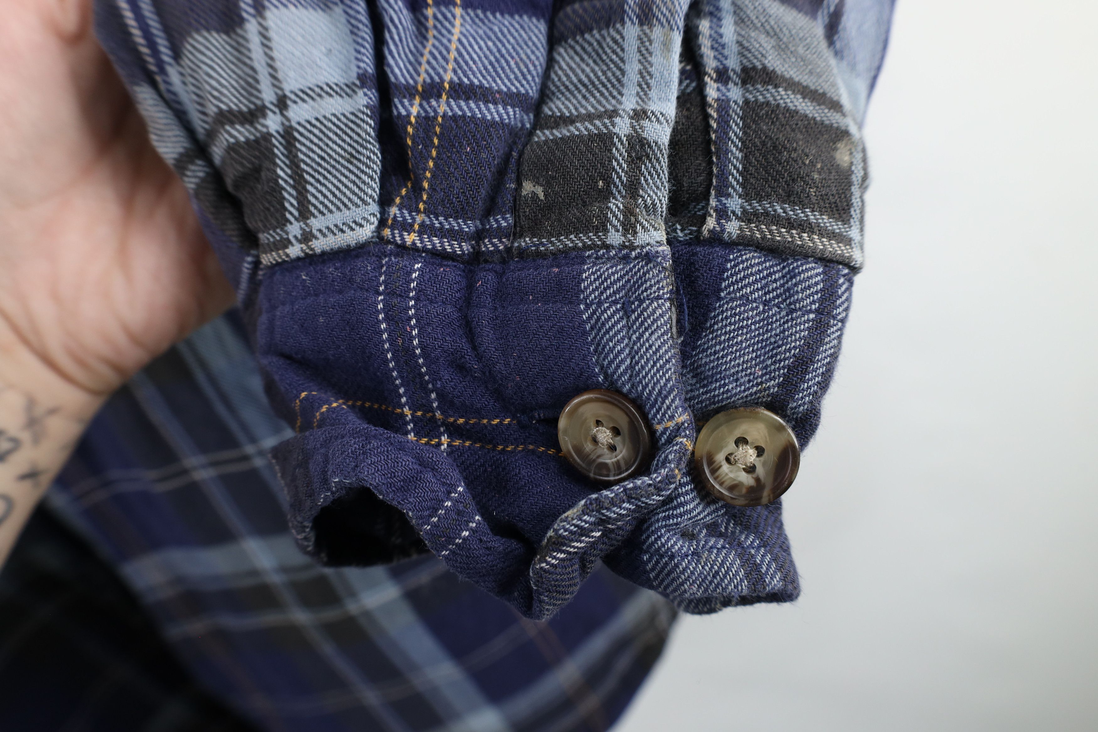 Vintage Vintage 90s Streetwear Quilted Flannel Button Shirt Jacket Size US L / EU 52-54 / 3 - 9 Thumbnail