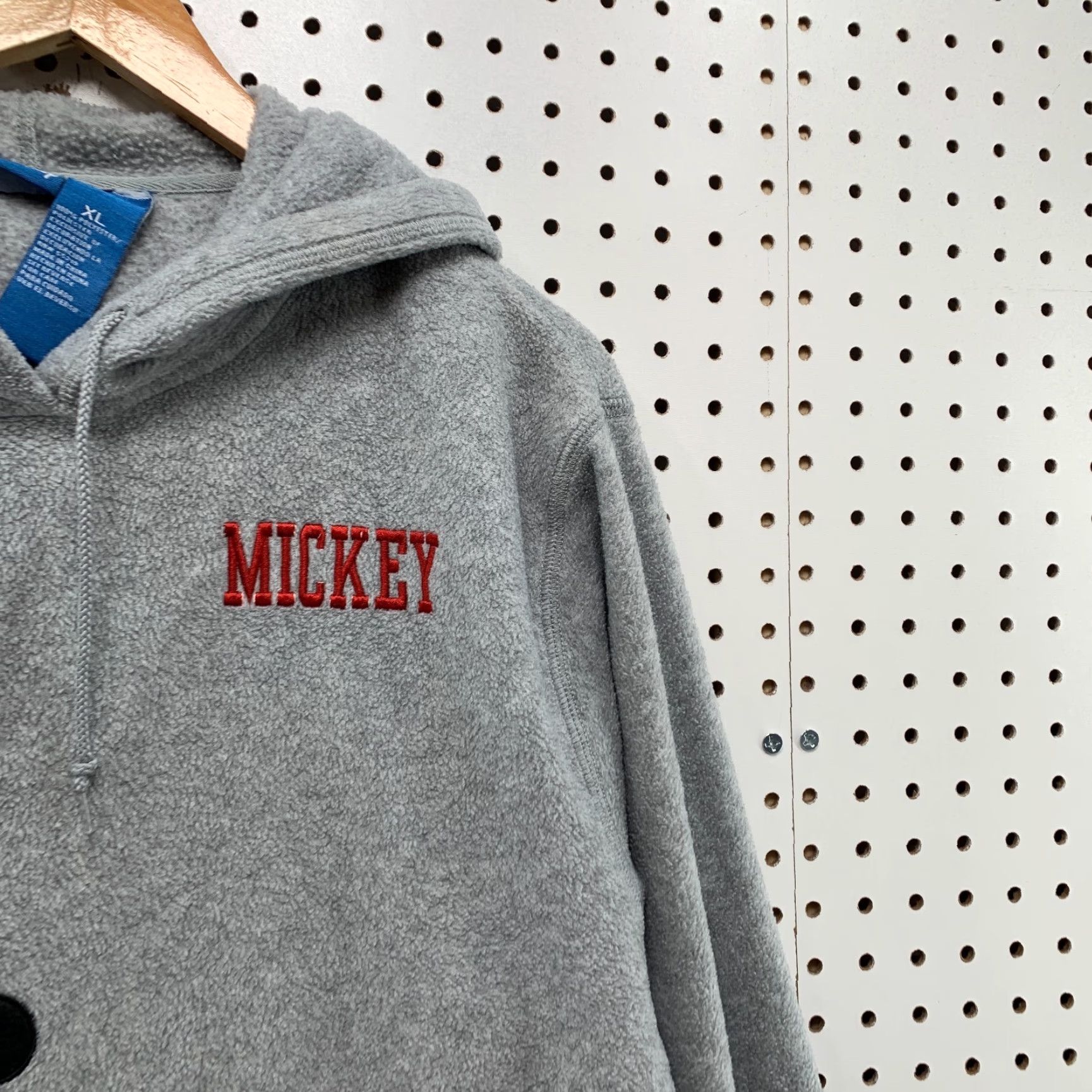 Disney Vintage Disney Mickey Mouse Hoodie Mens XL Gray Fleece Pullover 24x26.5 Size US XL / EU 56 / 4 - 6 Thumbnail