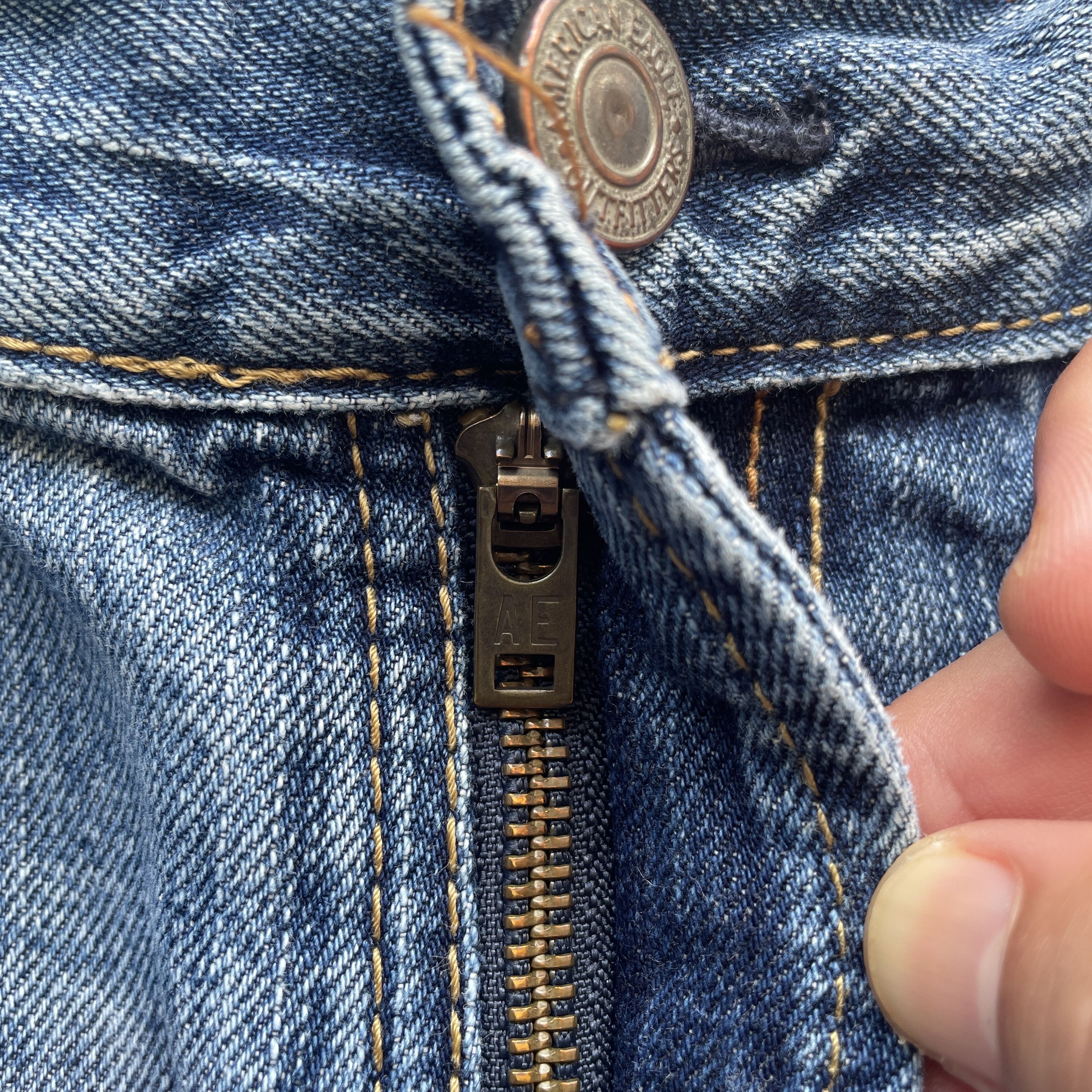 American Eagle Outfitters × Jean VINTAGE AMERICAN EAGLE FADED JEANS BAGGY DENIM PANTS W38 Size US 38 / EU 54 - 7 Thumbnail