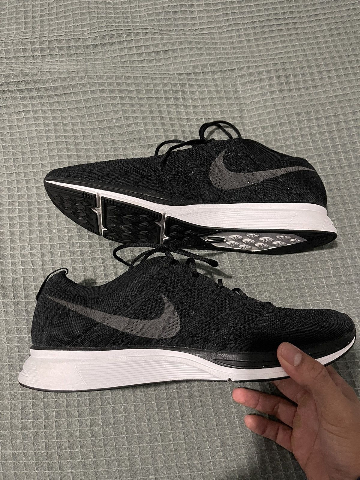 image of Nike Flyknit Trainer Shoes in Black, Men's (Size 11.5)