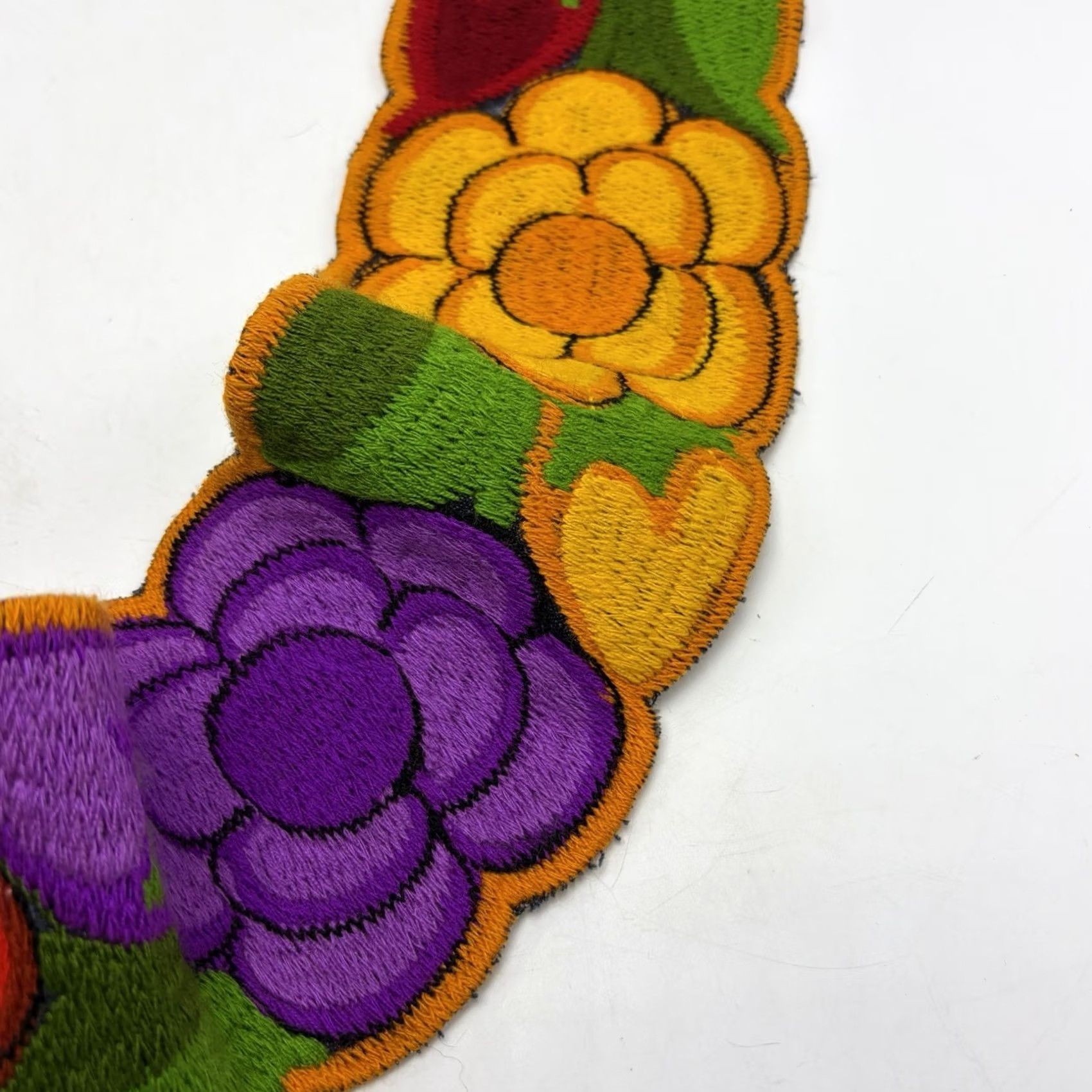 Vintage Handcrafted Mexican Embroidered Sash Belt Wide Adjustable One Size Floral Tie Size ONE SIZE - 4 Thumbnail