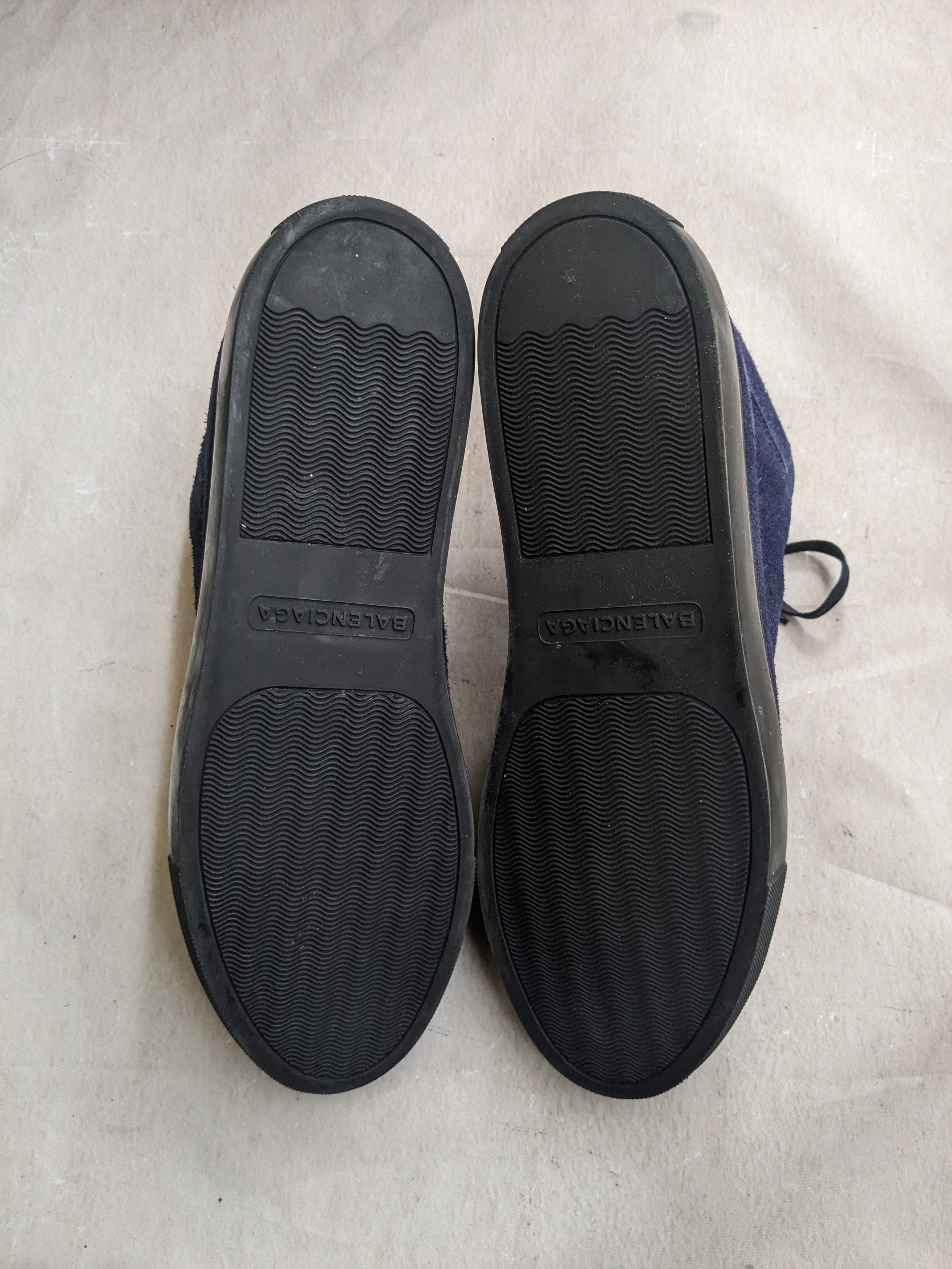 Balenciaga Balenciaga Arena Navy Blue 14 Suede Leather High Tops Size US 14 / EU 47 - 16 Thumbnail