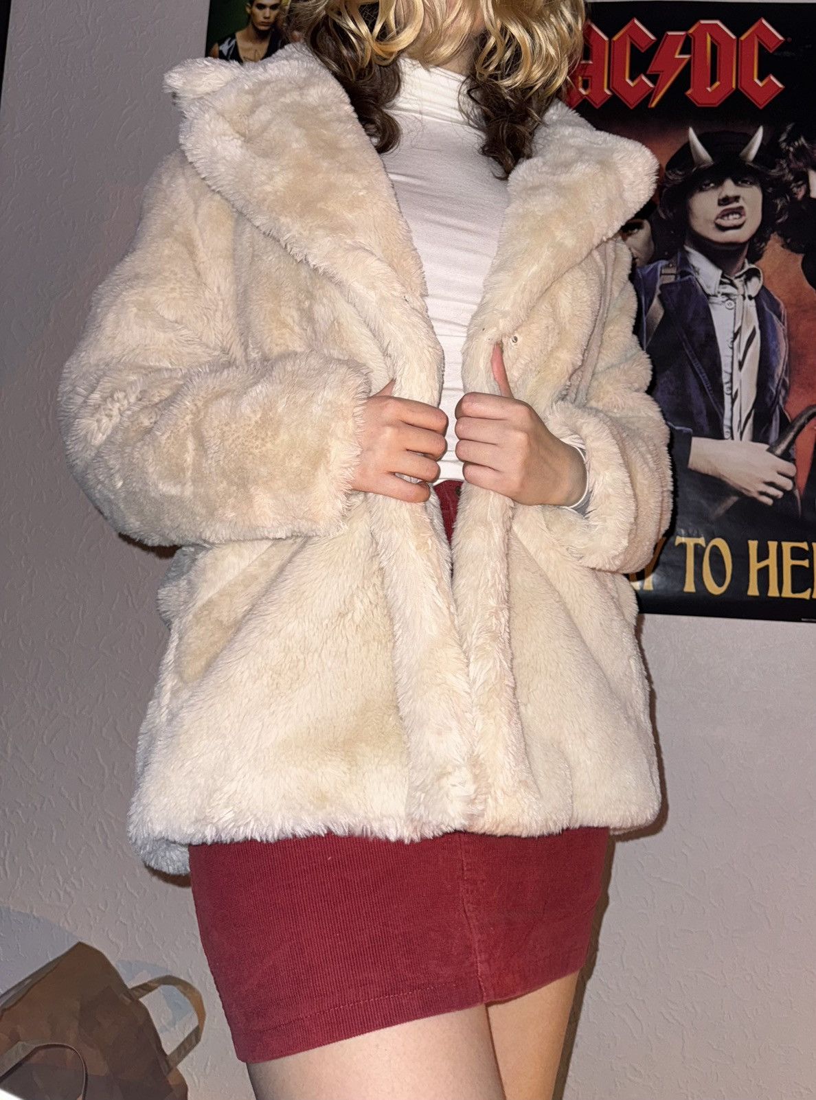 If Six Was Nine Faux Fur Luxury Coat Size M / US 6-8 / IT 42-44 - 3 Thumbnail