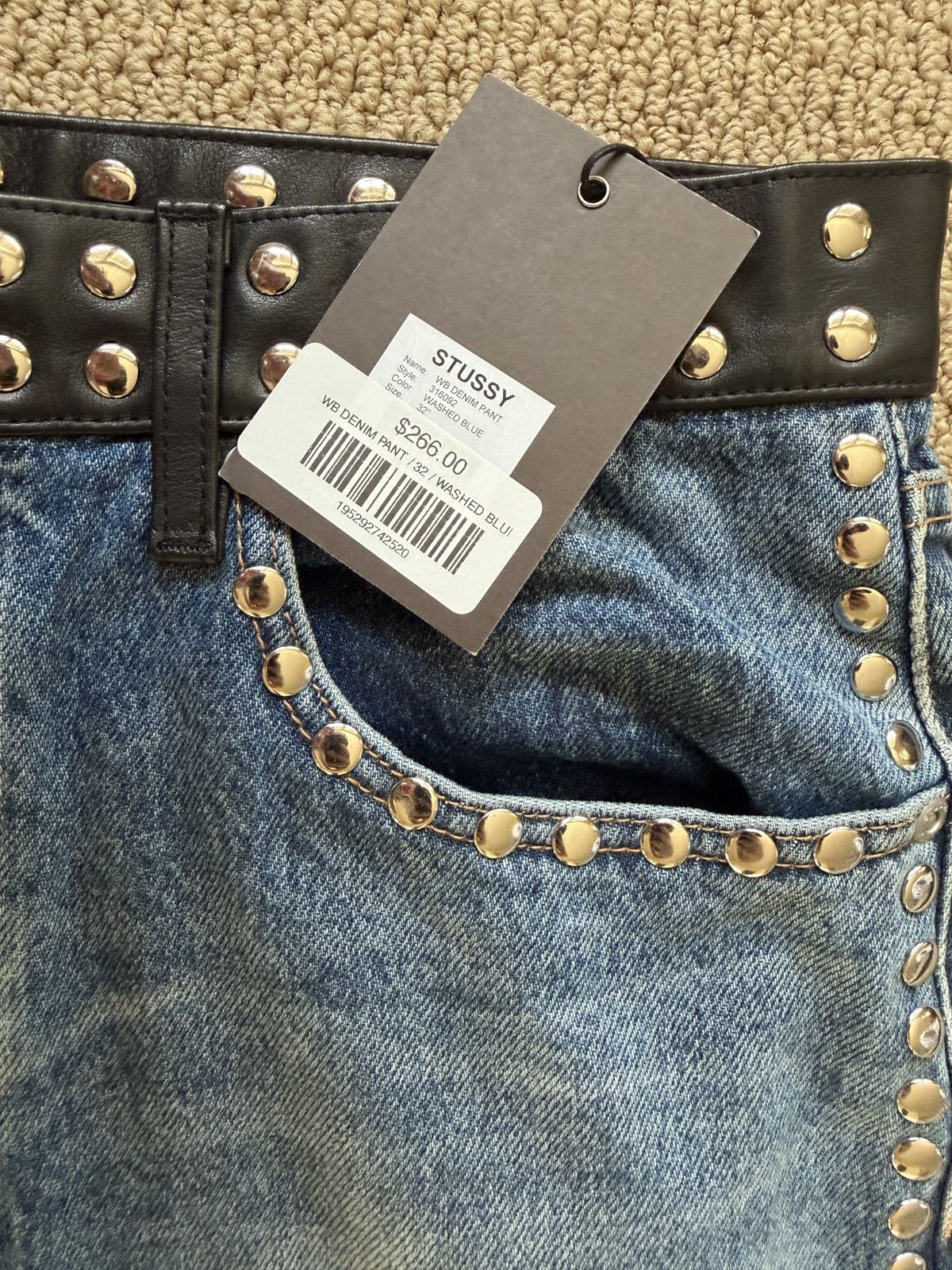 Stussy × Wales Bonner Stussy x Wales Bonner Denim Studded Jeans Size US 32 / EU 48 - 5 Thumbnail