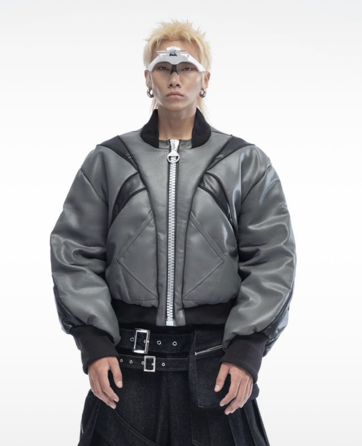 Other Accox Studios Leather Bomber Jacket Size US L / EU 52-54 / 3 - 2 Thumbnail