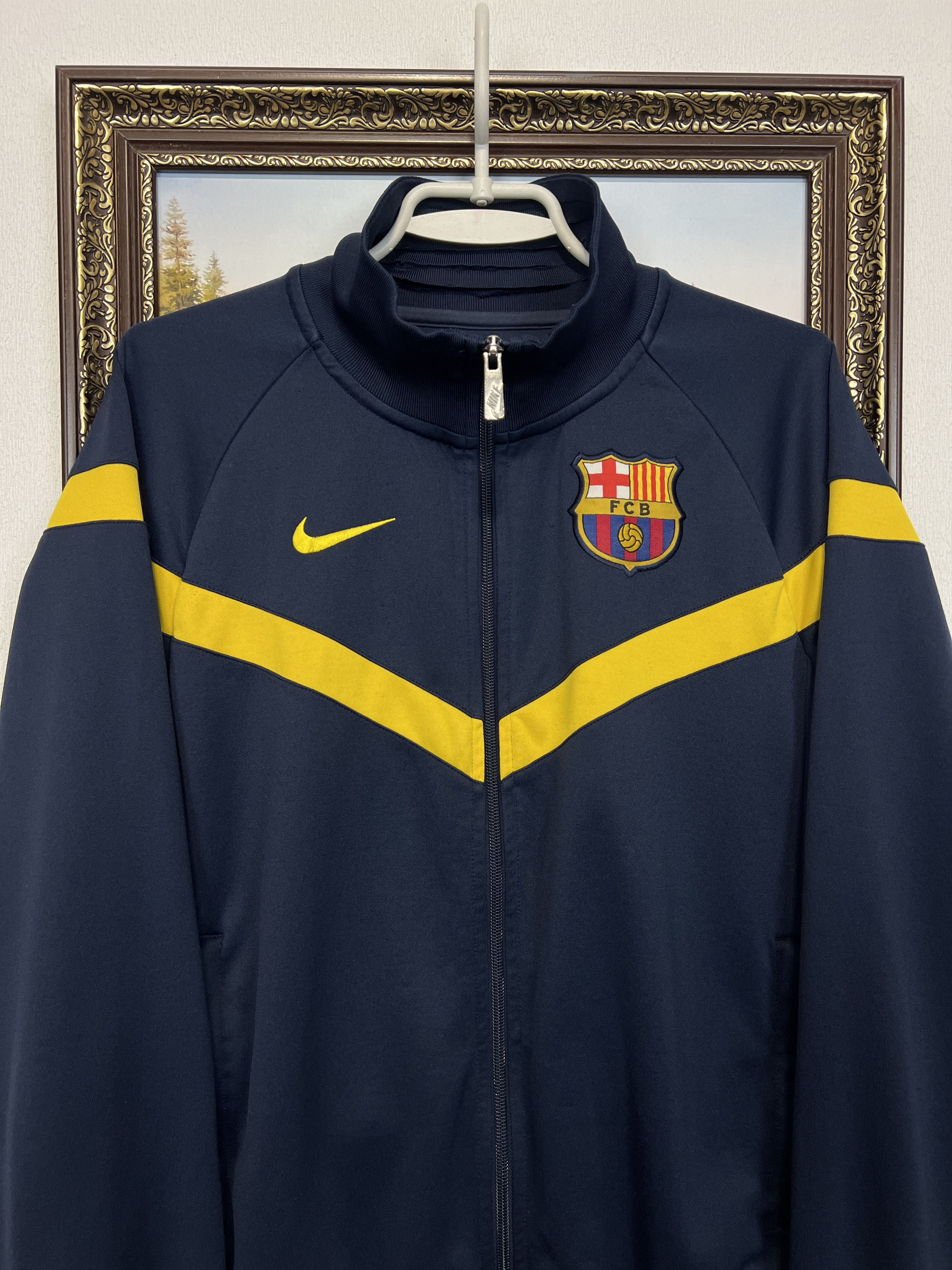 Nike Nike FC Barcelona Football Jacket Soccer Track Top Rare Hype Size US S / EU 44-46 / 1 - 2 Thumbnail