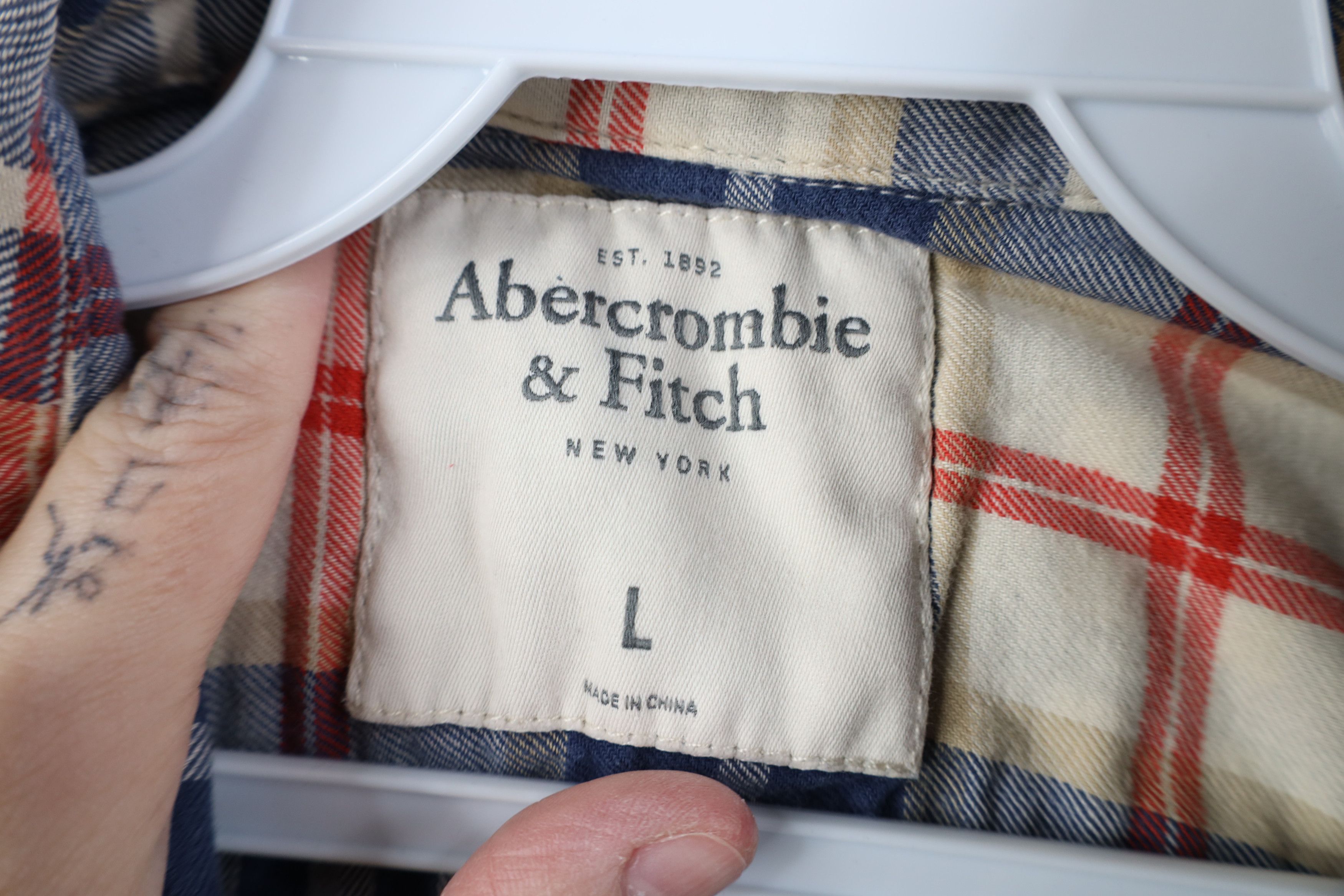 Abercrombie & Fitch Vintage 90s Y2K Abercrombie & Fitch Button Shirt Plaid Size US L / EU 52-54 / 3 - 10 Thumbnail