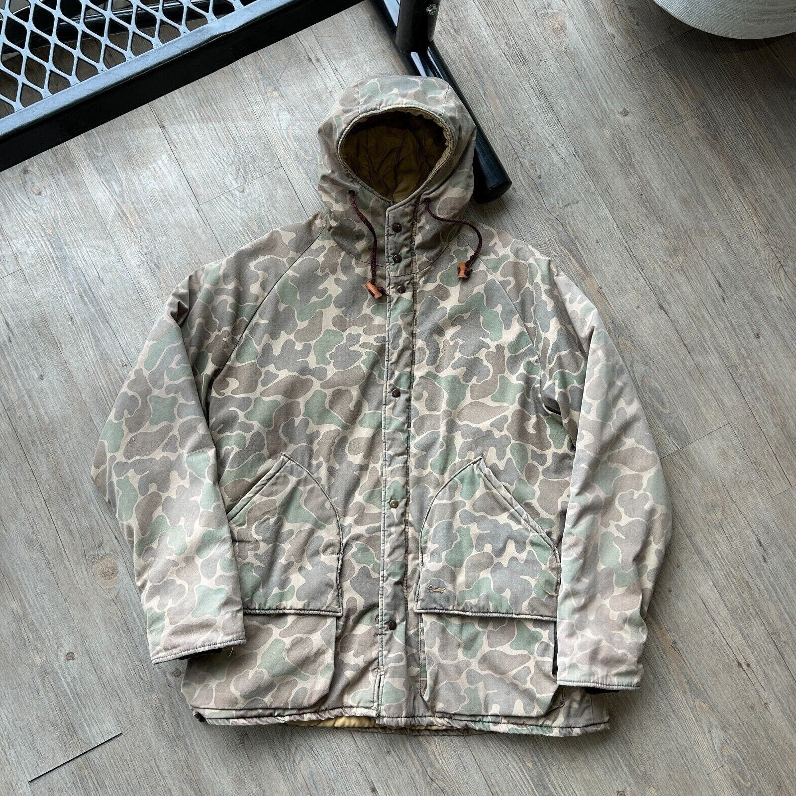 image of Vintage 80's | Duxbak Faded Duck Camo Hunting Parka Jacket Xl, Men's