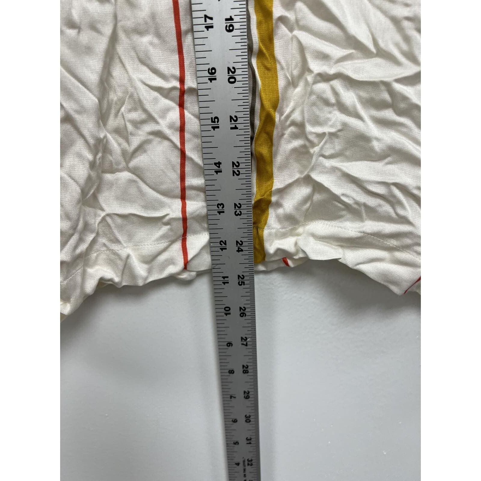 Frame Frame Saffron Summer Stripe White Silk Blend Lace S A001439 Size S / US 4 / IT 40 - 5 Thumbnail