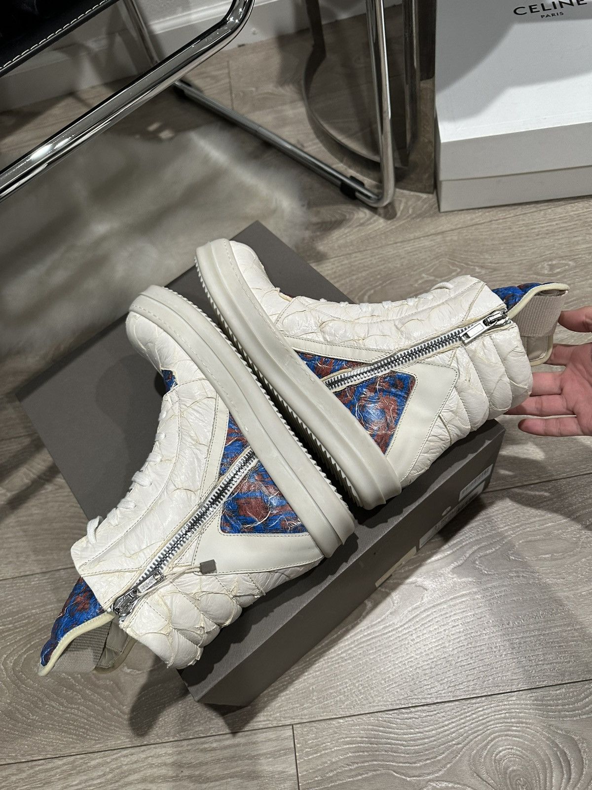 Rick Owens Grail Rust/Nublu Pirarucu Geobasket Sneakers 42 Size US 9.5 / EU 42-43 - 6 Thumbnail