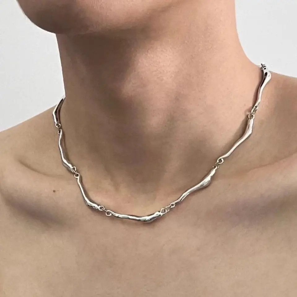 Jewelry Wave Shape Chain Necklace Size ONE SIZE - 3 Thumbnail