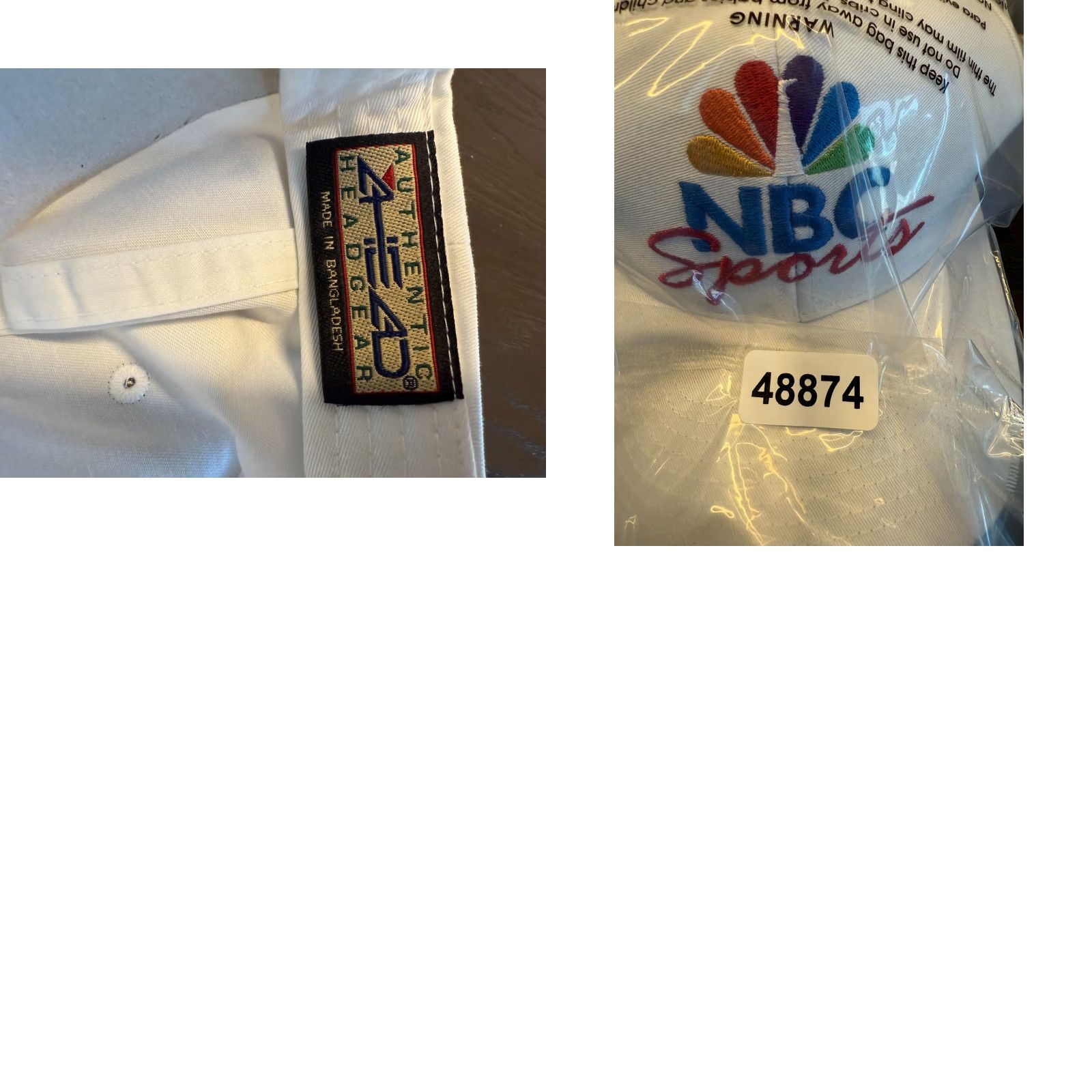Vintage NBC Sports Ahead Hat Mens One Size White Adjustable Golf Strapback Size ONE SIZE - 8 Thumbnail