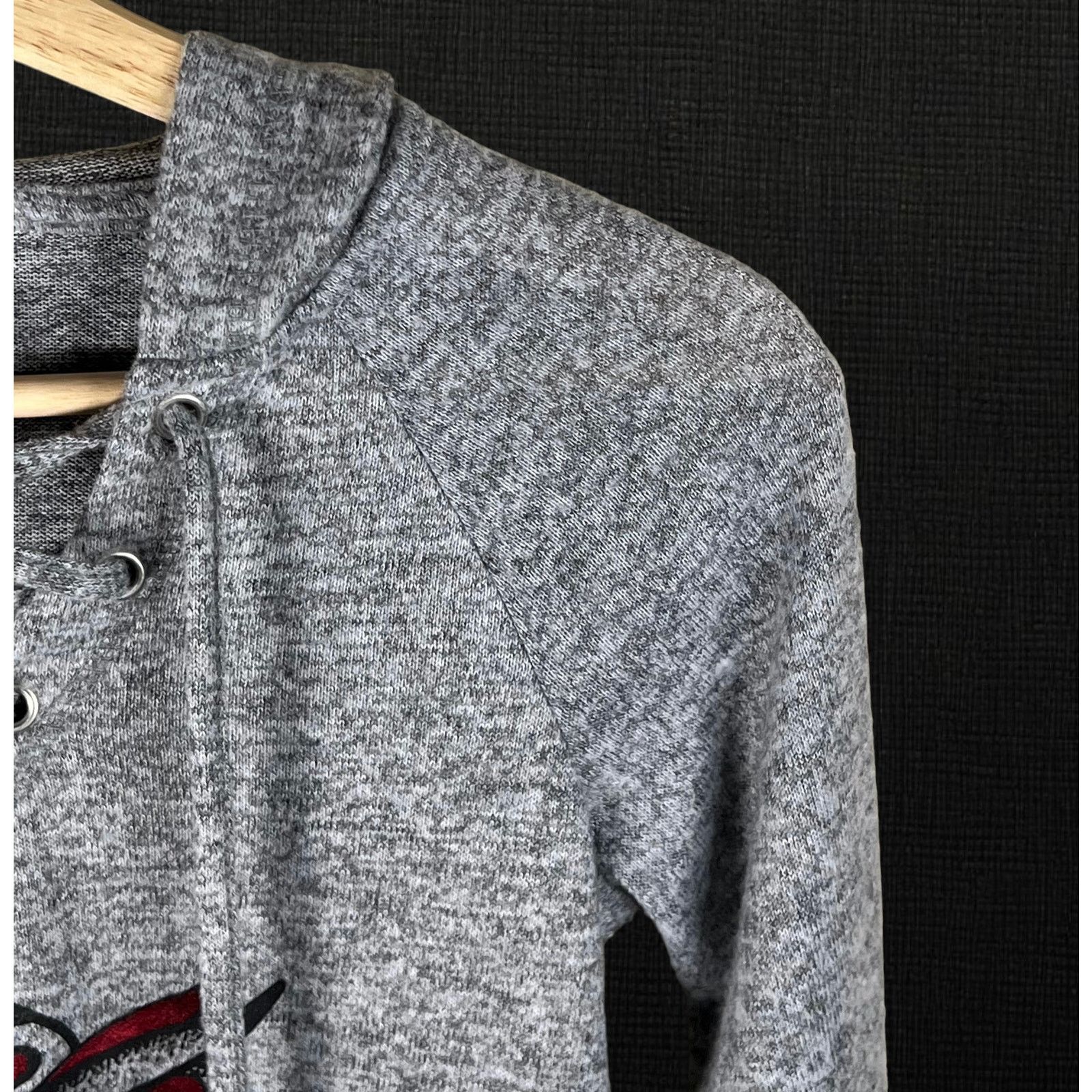 Other Owl Grey Hoodie Pullover Long Sleeve Shirt Size XS / US 0-2 / IT 36-38 - 7 Thumbnail