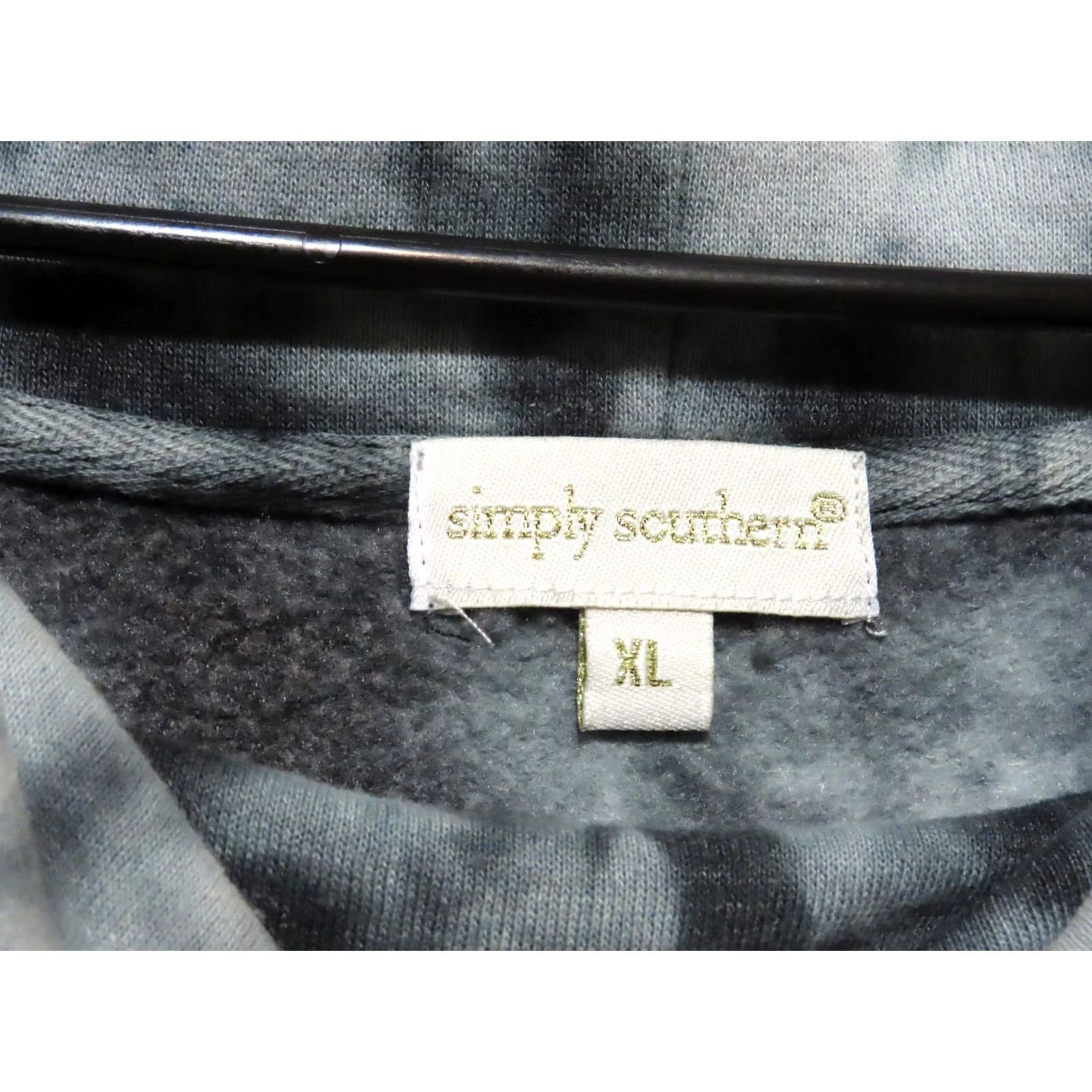Vintage Simply Southern Sweatshirt Long Sleeve XL Drawstring Neck Black Bear Back Graphic Women Pullover Cowl Neck Activewear Size XL / US 12-14 / IT 48-50 - 5 Thumbnail