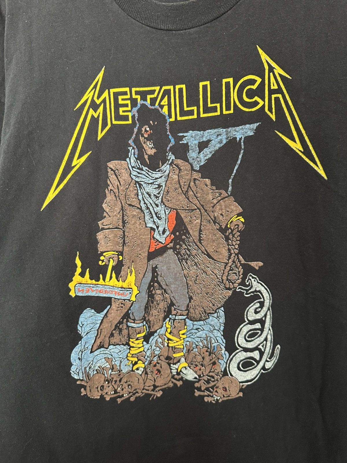Metallica 1992 Metallica Unforgiven Pushead Vintage Band T-Shirt Tee Size US XL / EU 56 / 4 - 5 Thumbnail