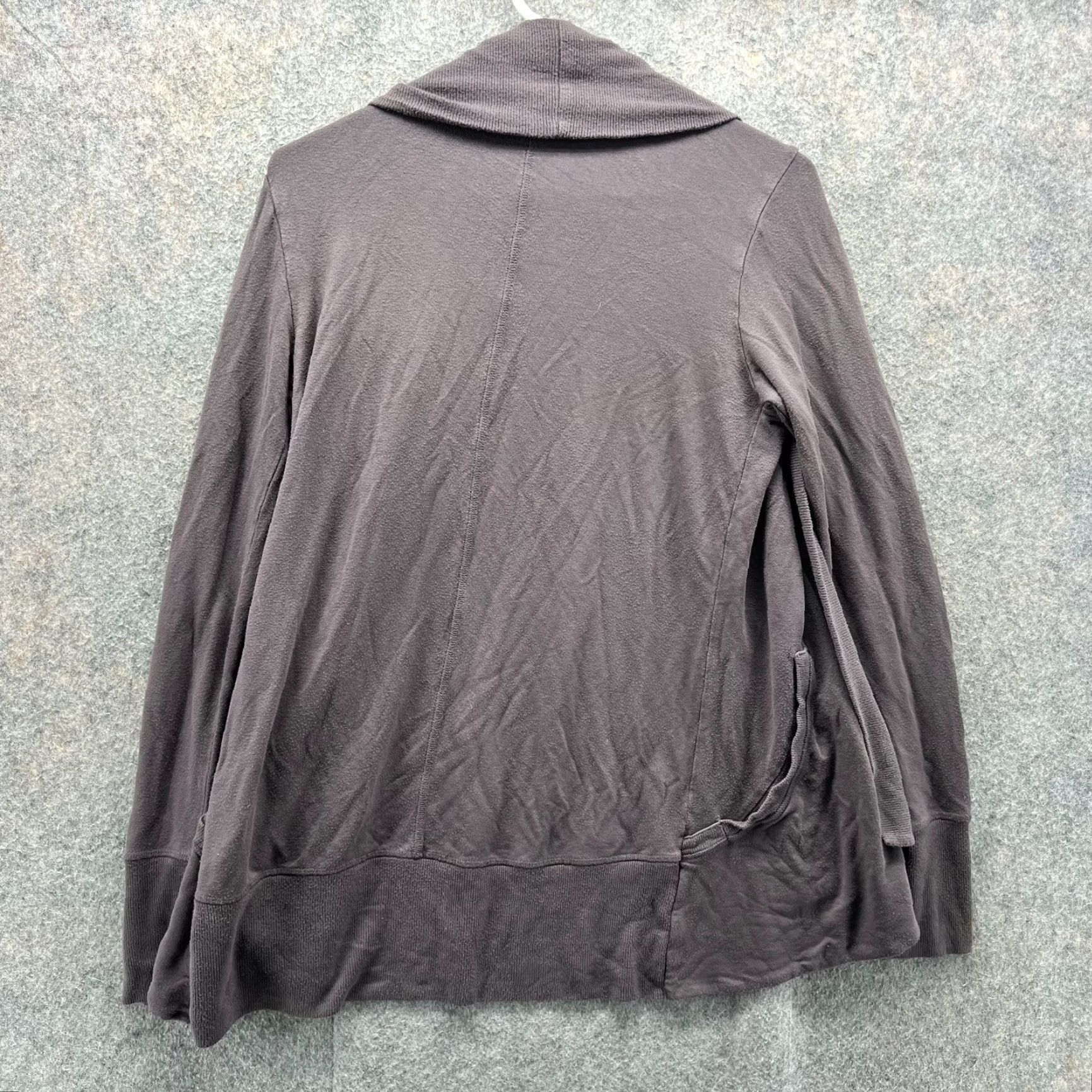 Athleta Athleta Sweater Cardigan Womens XS Purple Solid Stretch Fleece Logo 77944 Size XS / US 0-2 / IT 36-38 - 2 Thumbnail
