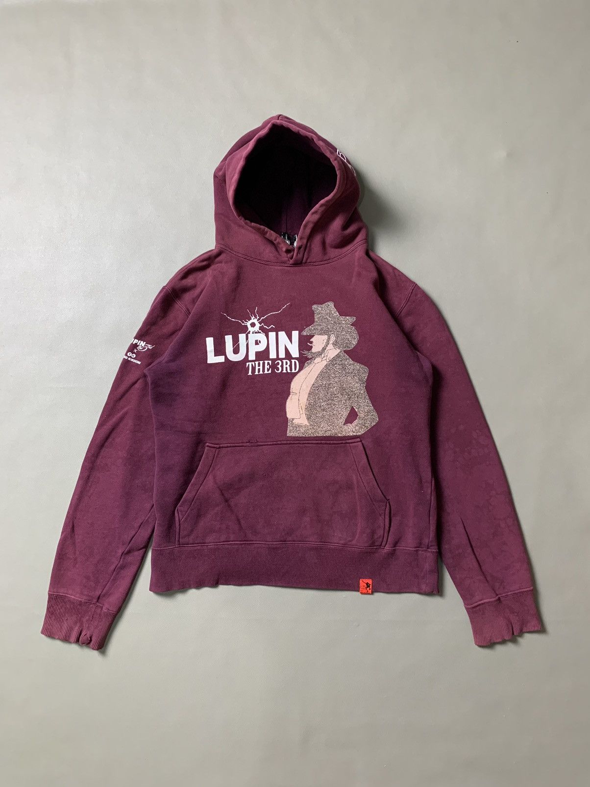Anime × Japanese Brand × Takeo Kikuchi Lupin The 3rd x Takeo Kikuchi Hoodie Distressed Size US M / EU 48-50 / 2 - 2 Thumbnail