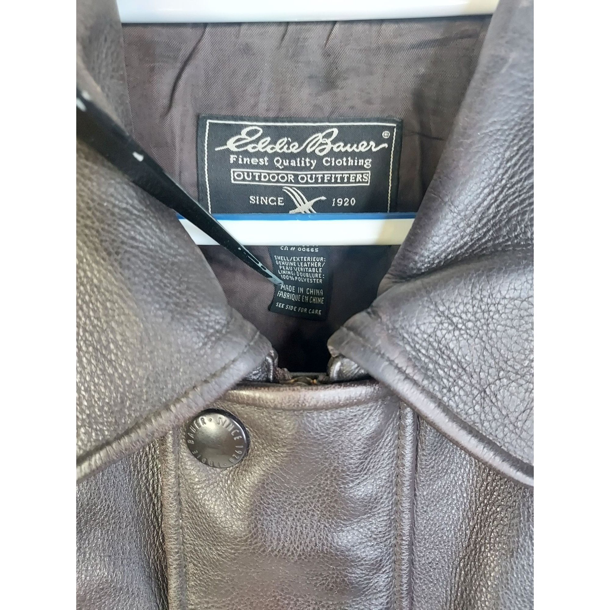 Eddie Bauer Eddie Bauer Men's Leather Jacket L Brown Genuine Leather Dis Size US L / EU 52-54 / 3 - 4 Thumbnail