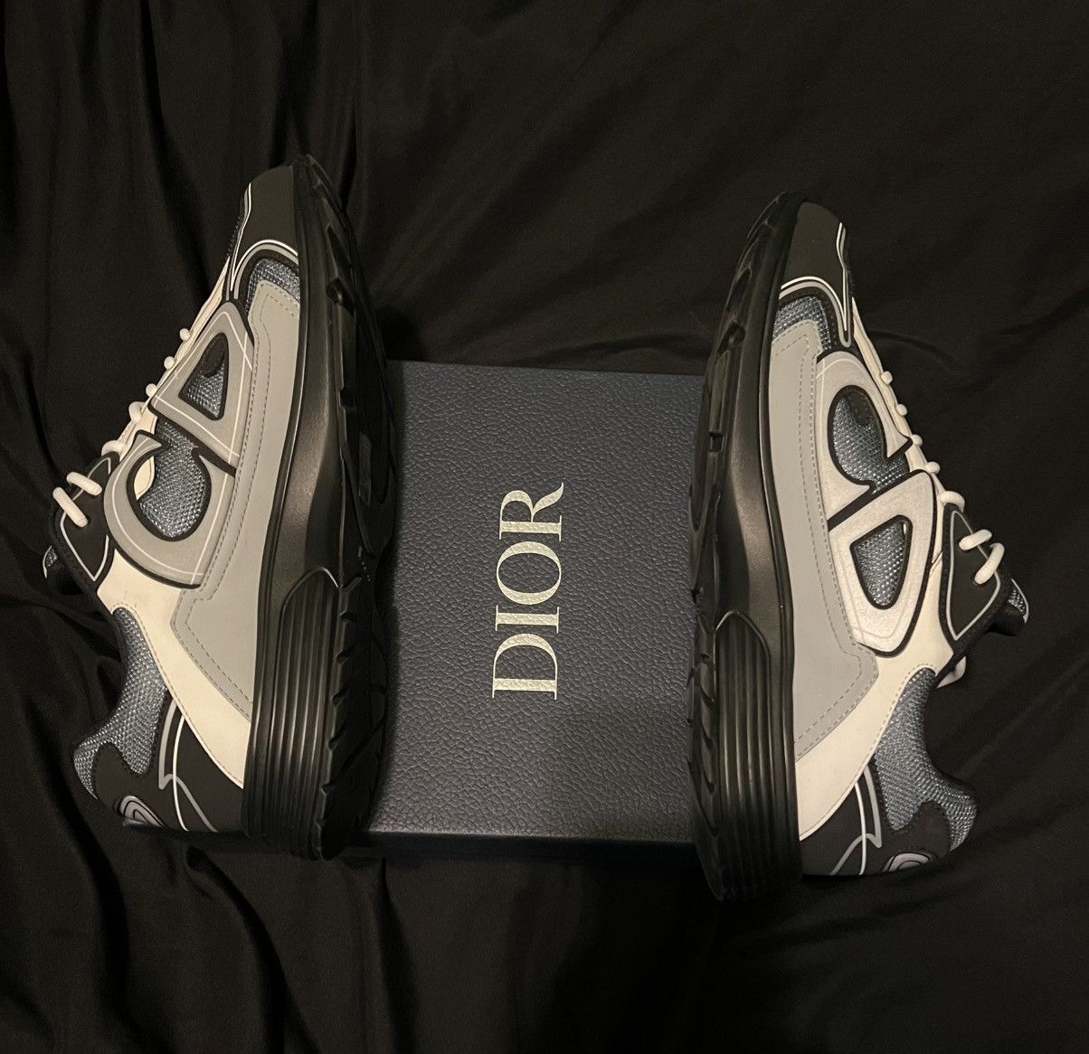Dior Dior B30 Blue Grey Black Size 47 Sneakers Trainers Men's Size US 14 / EU 47 - 5 Thumbnail