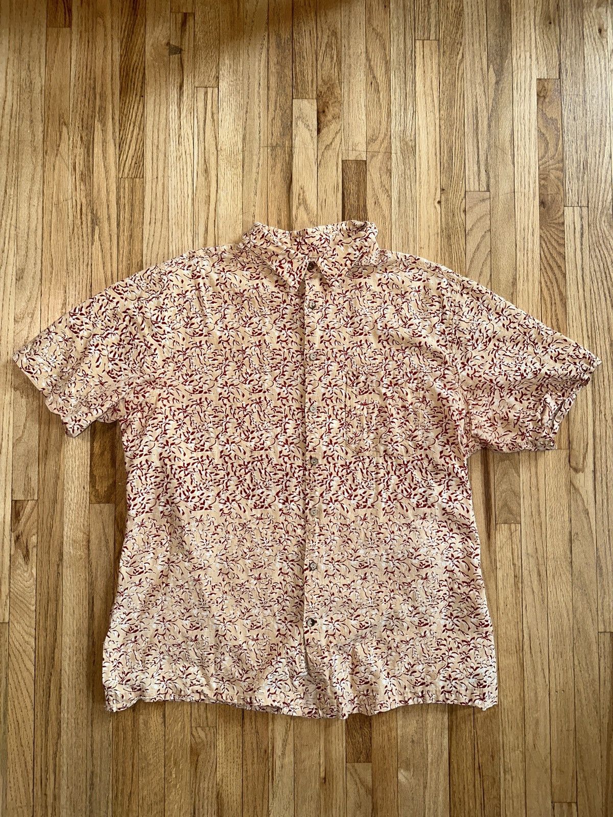 Other Floral Orange Red Button Down Size Large Size US L / EU 52-54 / 3 - 1 Thumbnail